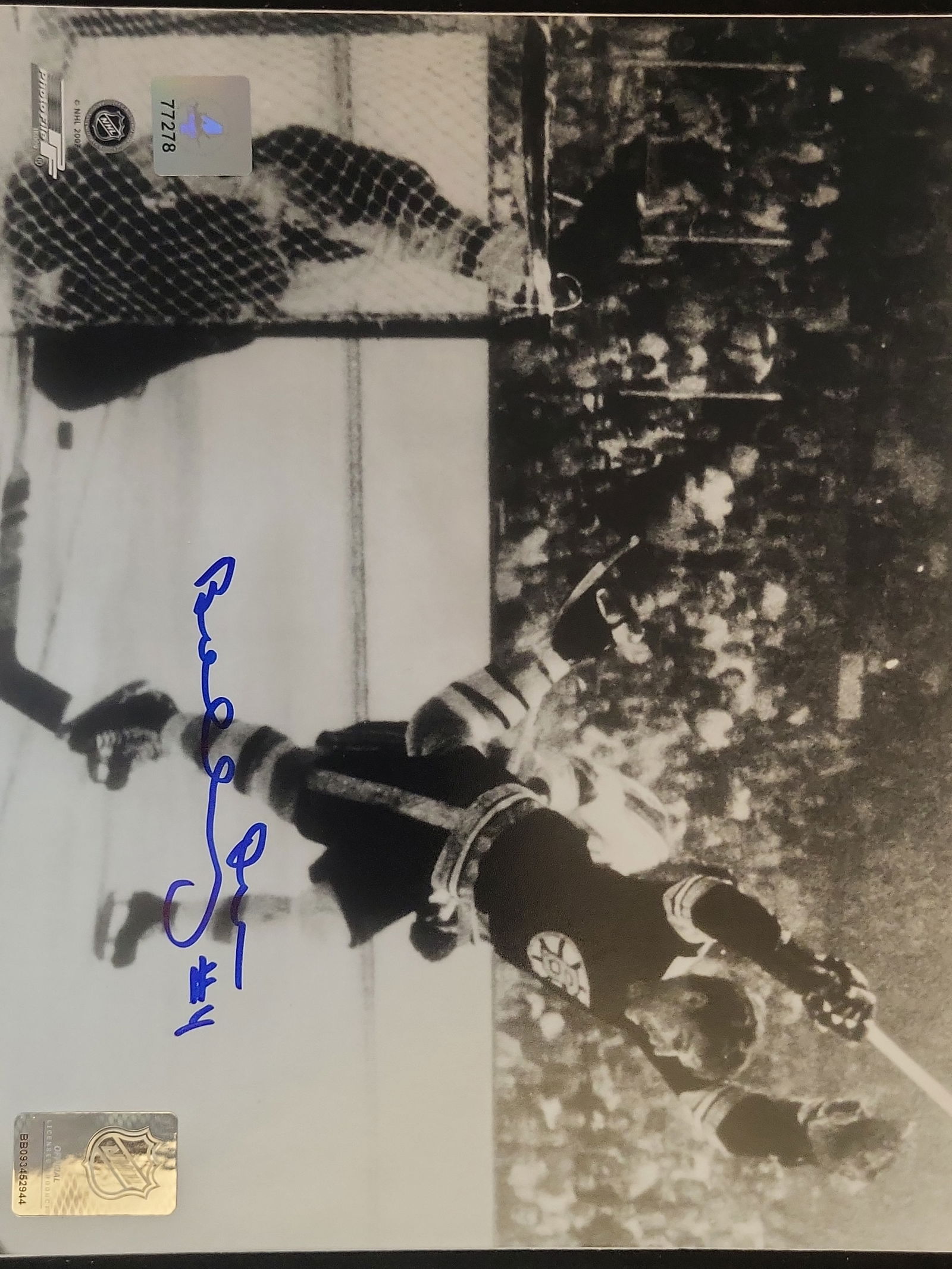I01240 | Bobby Orr Autographed "The Goal" 1970 Stanley Cup Photograph, Dual Authenticated: BID PER WHAT YOU SEE IN THE PHOTO, NOT THE AI GENERATED TITLES AND DESCRIPTIONS! Bobby Orr Autographed "The Goal" 1970 Stanley Cup Photograph, Dual Authenticated This professionally cataloged sports p