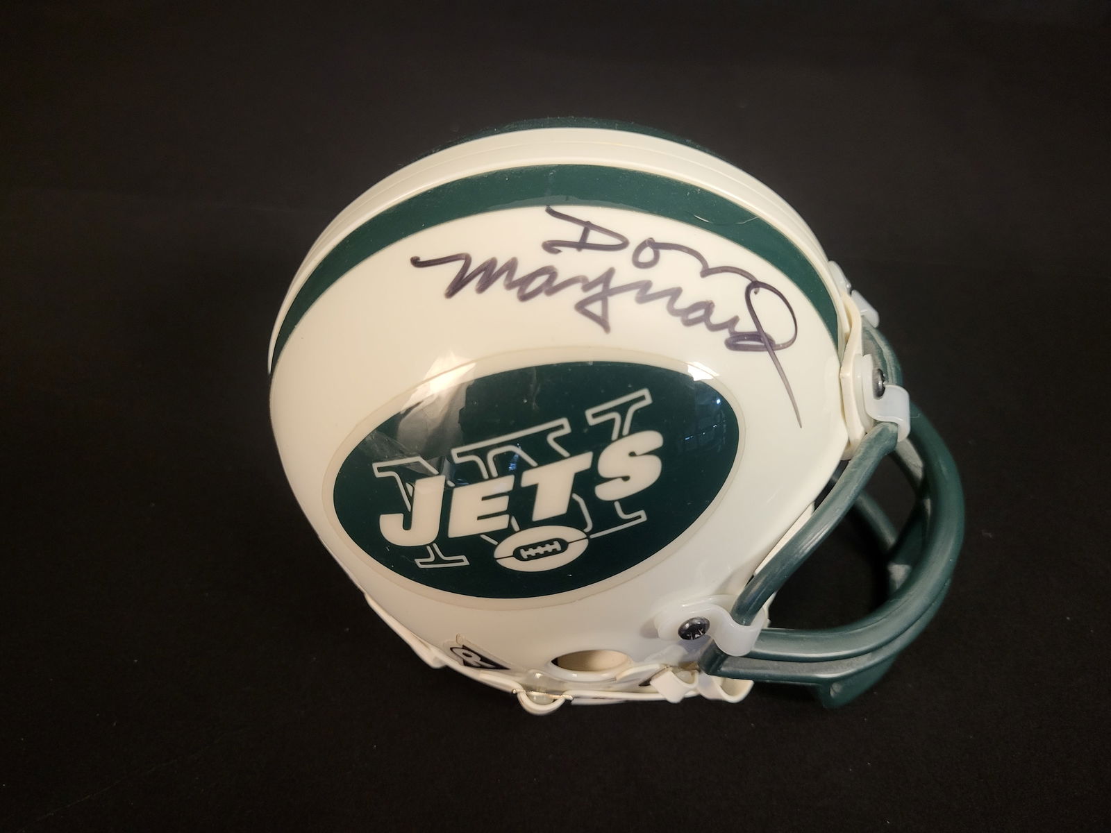 I00563 | Don Maynard Autographed New York Jets Riddell Throwback Mini Helmet JSA (1 of 12)