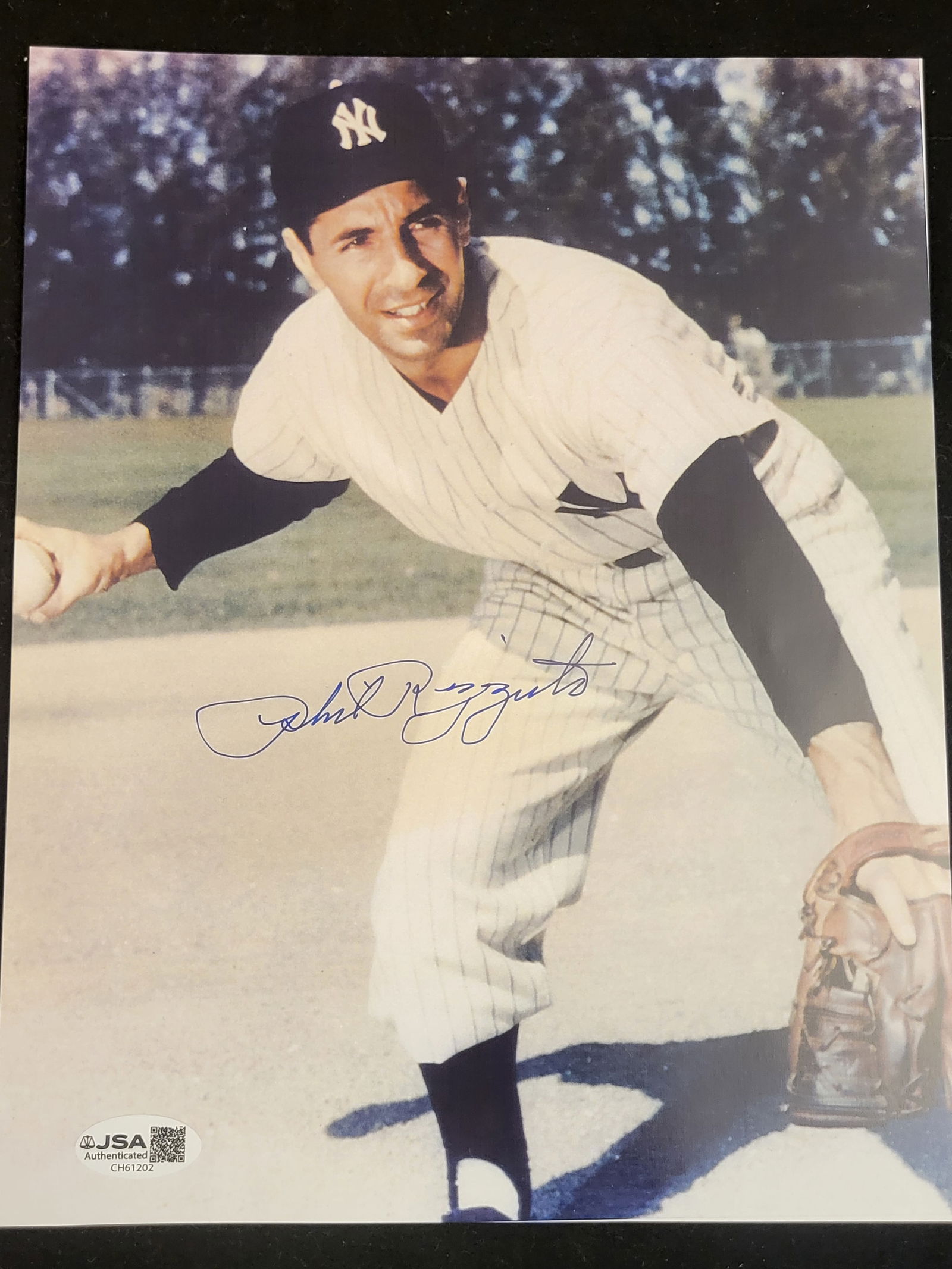 I00780 | Phil Rizzuto Autographed New York Yankees Color Photograph with JSA Authentication (1 of 9)