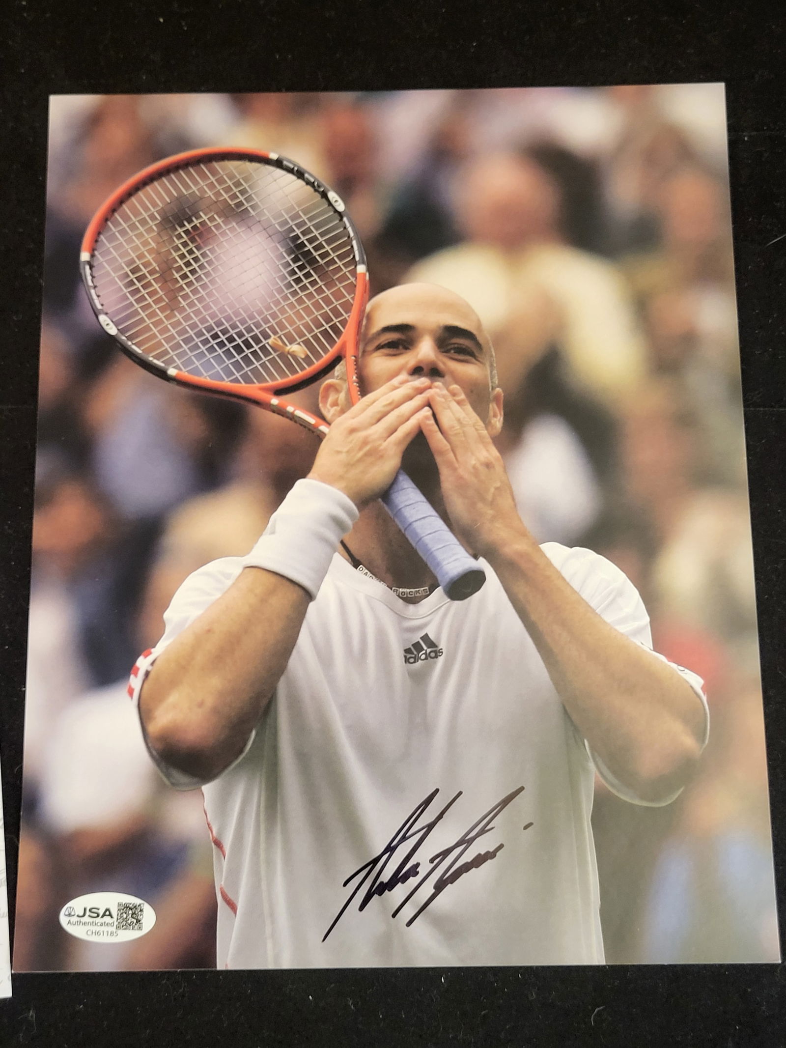 I00701 | Andre Agassi Autographed Photograph with JSA Certification (1 of 9)