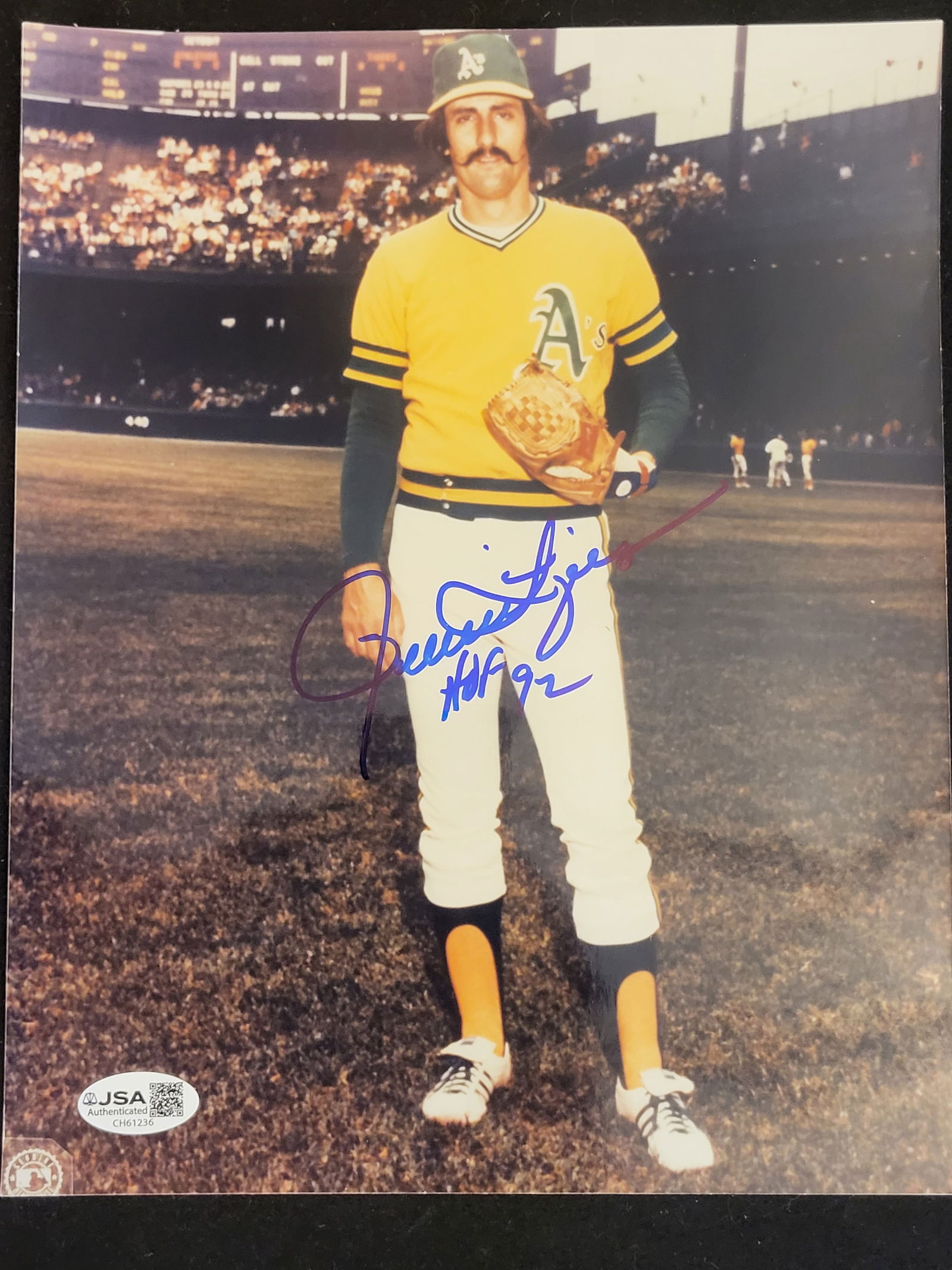 I00738 | Rollie Fingers Autographed Oakland Athletics Photograph with JSA Authentication (1 of 9)