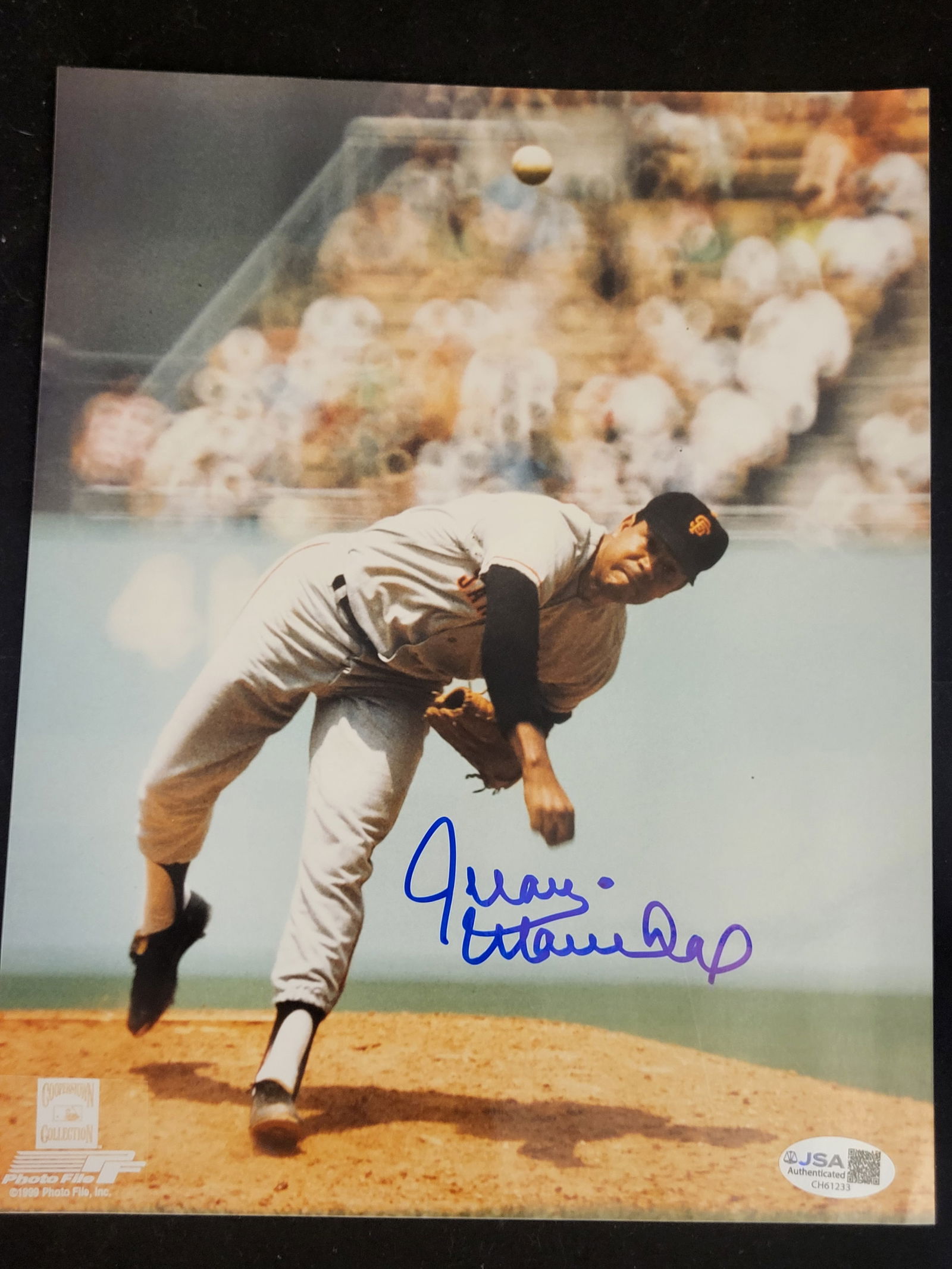 I00801 | Juan Marichal Autographed San Francisco Giants Photograph, JSA Authenticated: BID PER WHAT YOU SEE IN THE PHOTO, NOT THE AI GENERATED TITLES AND DESCRIPTIONS! Juan Marichal Autographed San Francisco Giants Photograph, JSA AuthenticatedThis is a professionally captured color pho