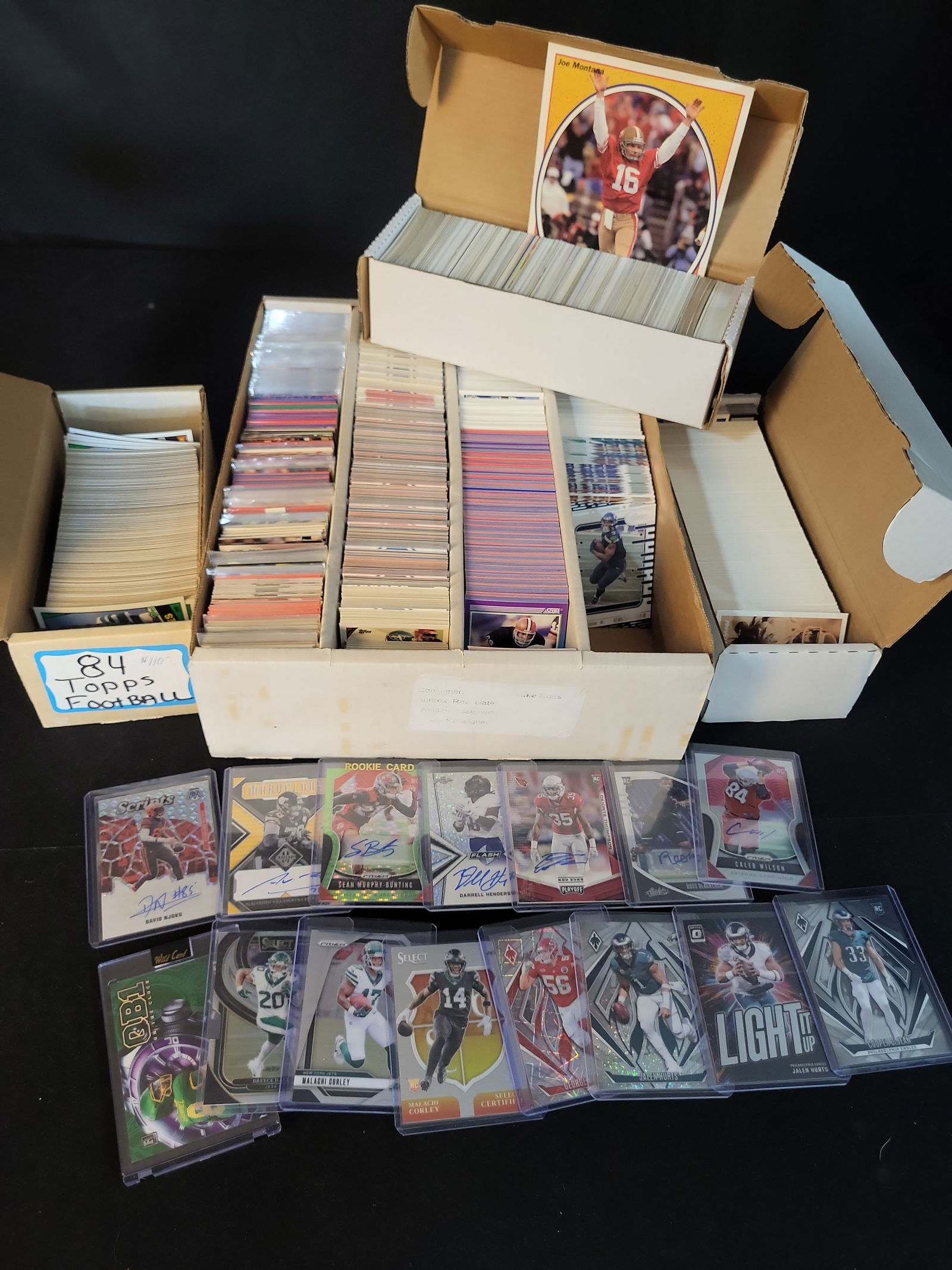 I01078 | 1984-2024 Football Card Collection, Jalen Hurts RC, Autographs, 1984 Topps Bulk (1 of 10)