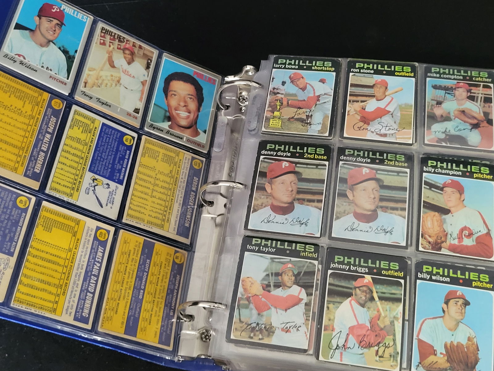 I00645 | A Collection of Topps Philadelphia Phillies Baseball Cards, circa 1964-1990: BID PER WHAT YOU SEE IN THE PHOTO, NOT THE AI GENERATED TITLES AND DESCRIPTIONS! A Collection of Topps Philadelphia Phillies Baseball Cards, circa 1964-1990A collection of vintage and modern baseball