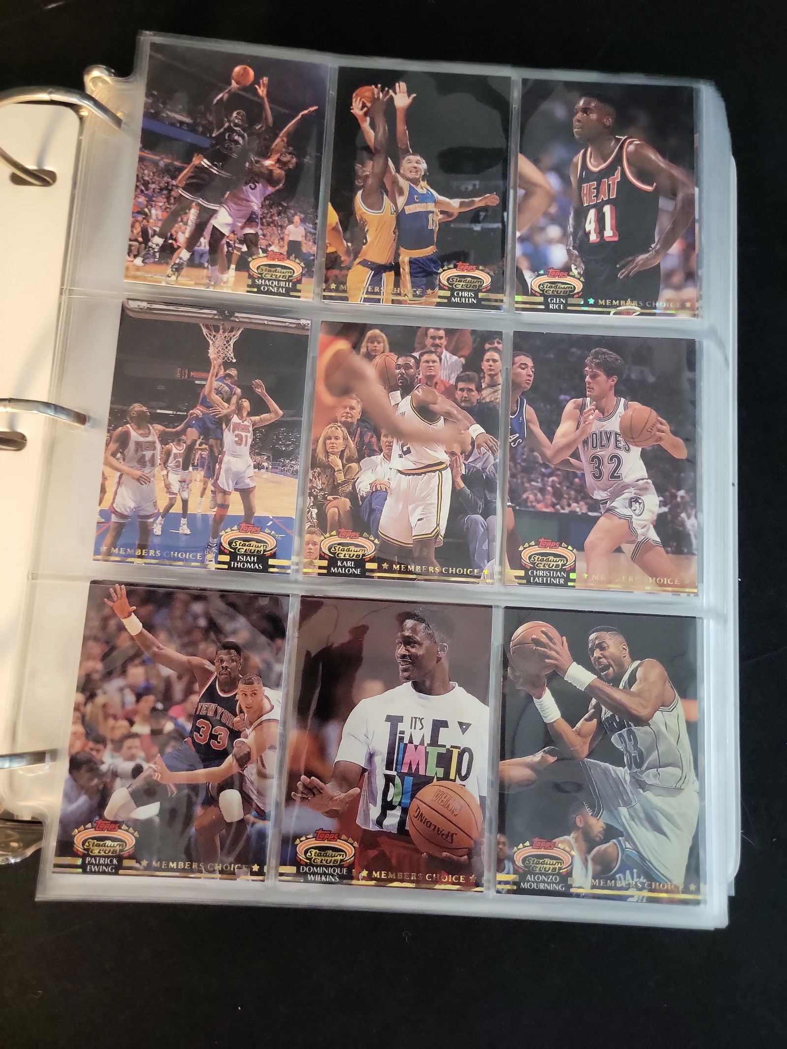 I01012 | 1991-1999 Topps and Stadium Club Basketball Card Collection featuring Michael Jordan and: BID PER WHAT YOU SEE IN THE PHOTO, NOT THE AI GENERATED TITLES AND DESCRIPTIONS! 1991-1999 Topps and Stadium Club Basketball Card Collection featuring Michael Jordan and Shaquille O'Neal Gold Rookie C