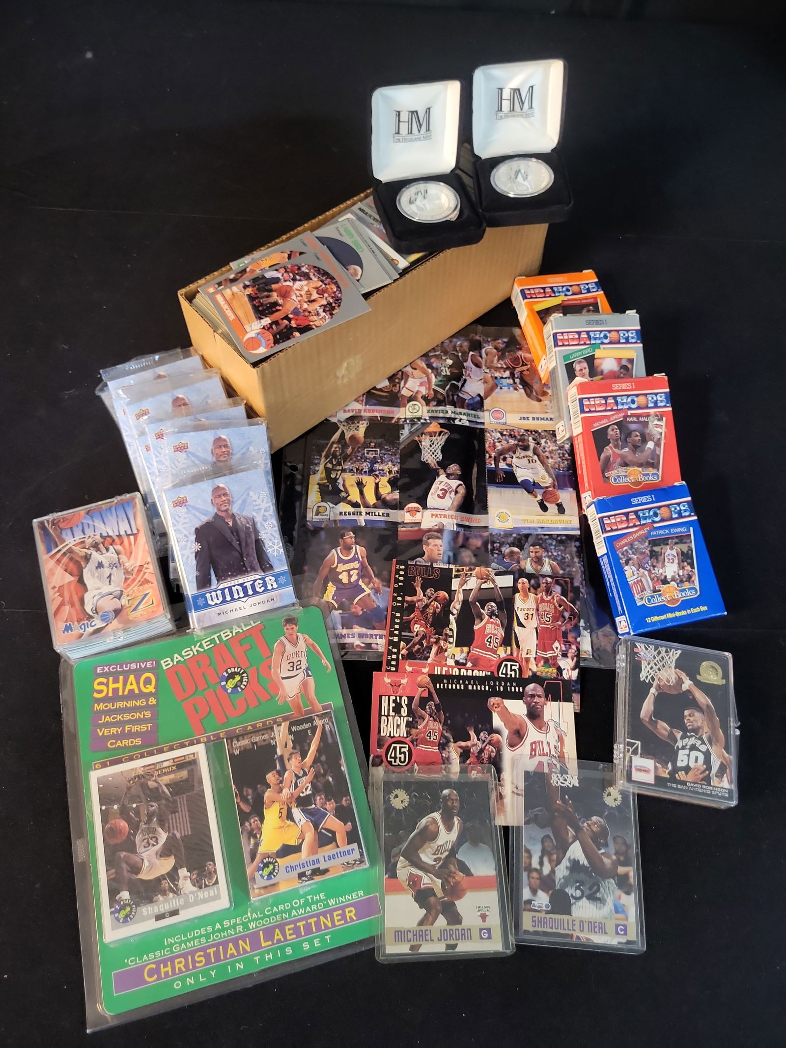 I01082 | 1992-1996 Topps and Upper Deck Michael Jordan and Shaquille O'Neal Basketball Card (1 of 20)