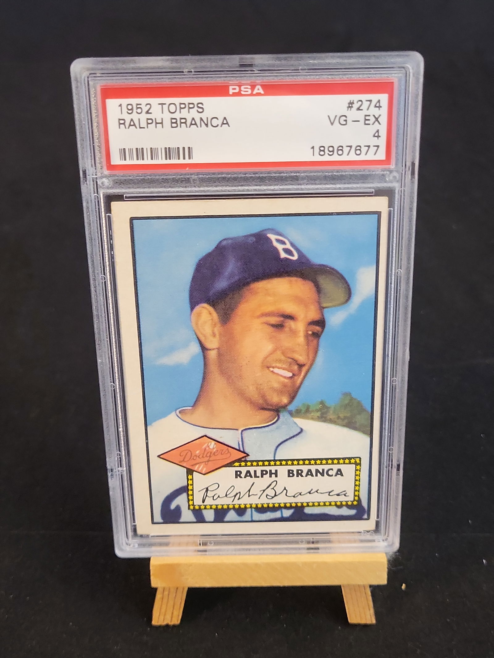 I00865 | 1952 Topps Ralph Branca #274 PSA 4 VG-EX: BID PER WHAT YOU SEE IN THE PHOTO, NOT THE AI GENERATED TITLES AND DESCRIPTIONS! 1952 Topps Ralph Branca #274 PSA 4 VG-EXBrand: Topps. Year: 1952. Set: 1952 Topps Baseball. Card Number: #274. Player: