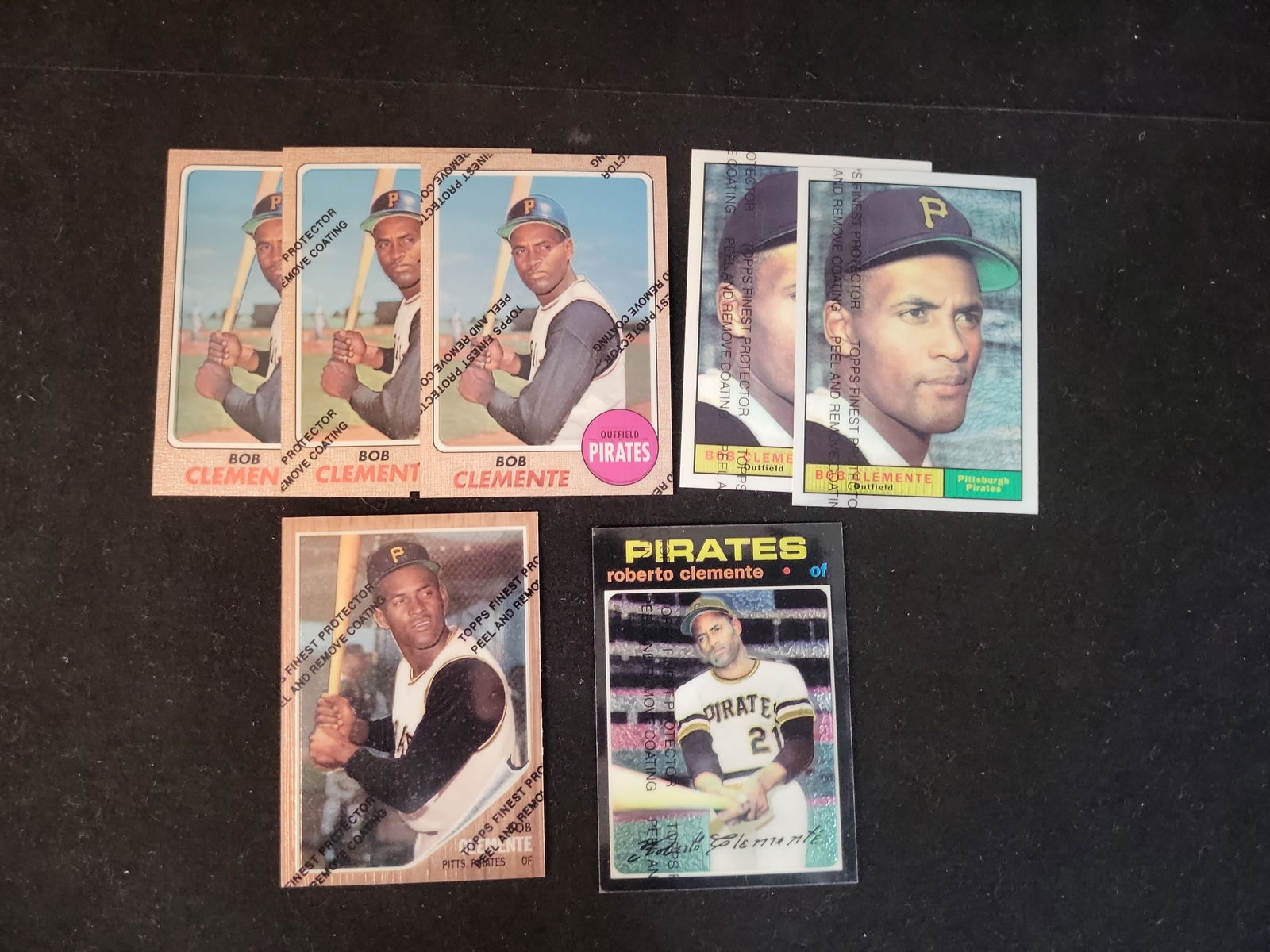 I01042 | Baseball Roberto Clemente 1996 Topps Finest Tribute Insert Collection 7 Cards Unpeeled (1 of 6)