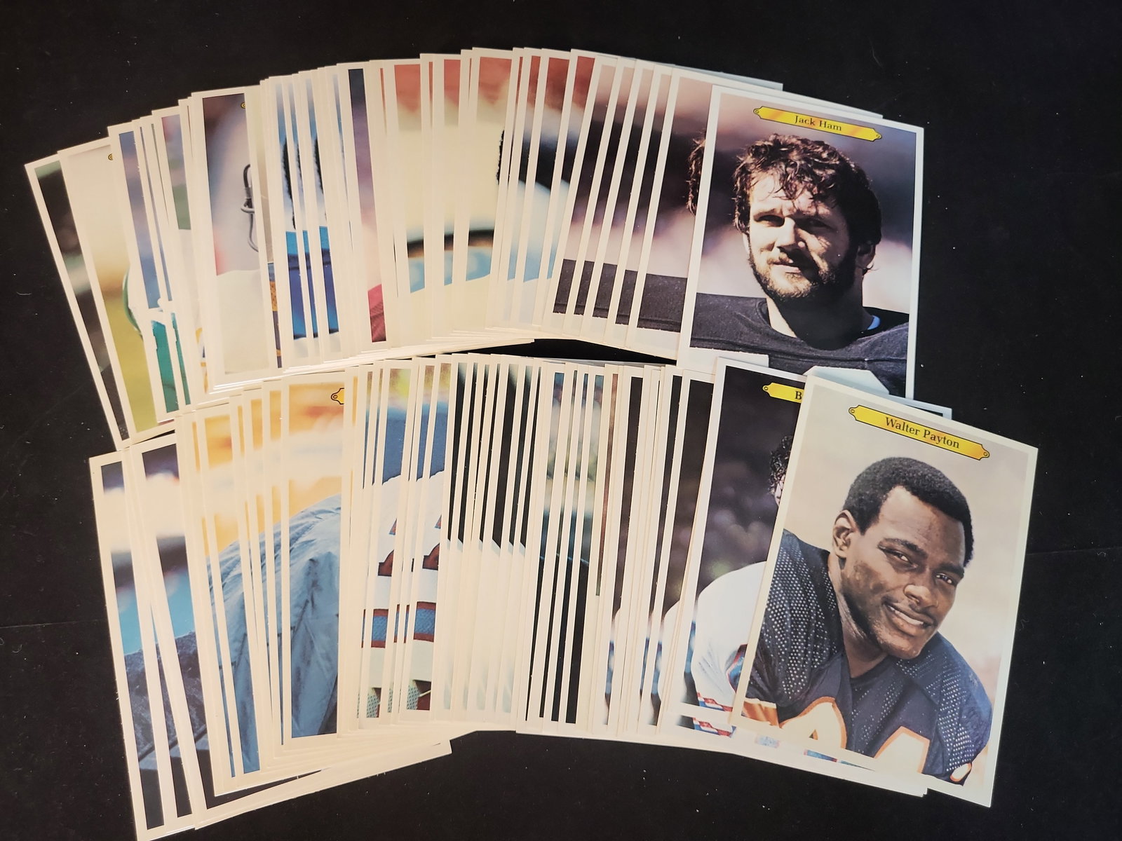 I01174 | 1982 Topps NFL Football Stickers Lot featuring Walter Payton and Joe Greene (1 of 6)