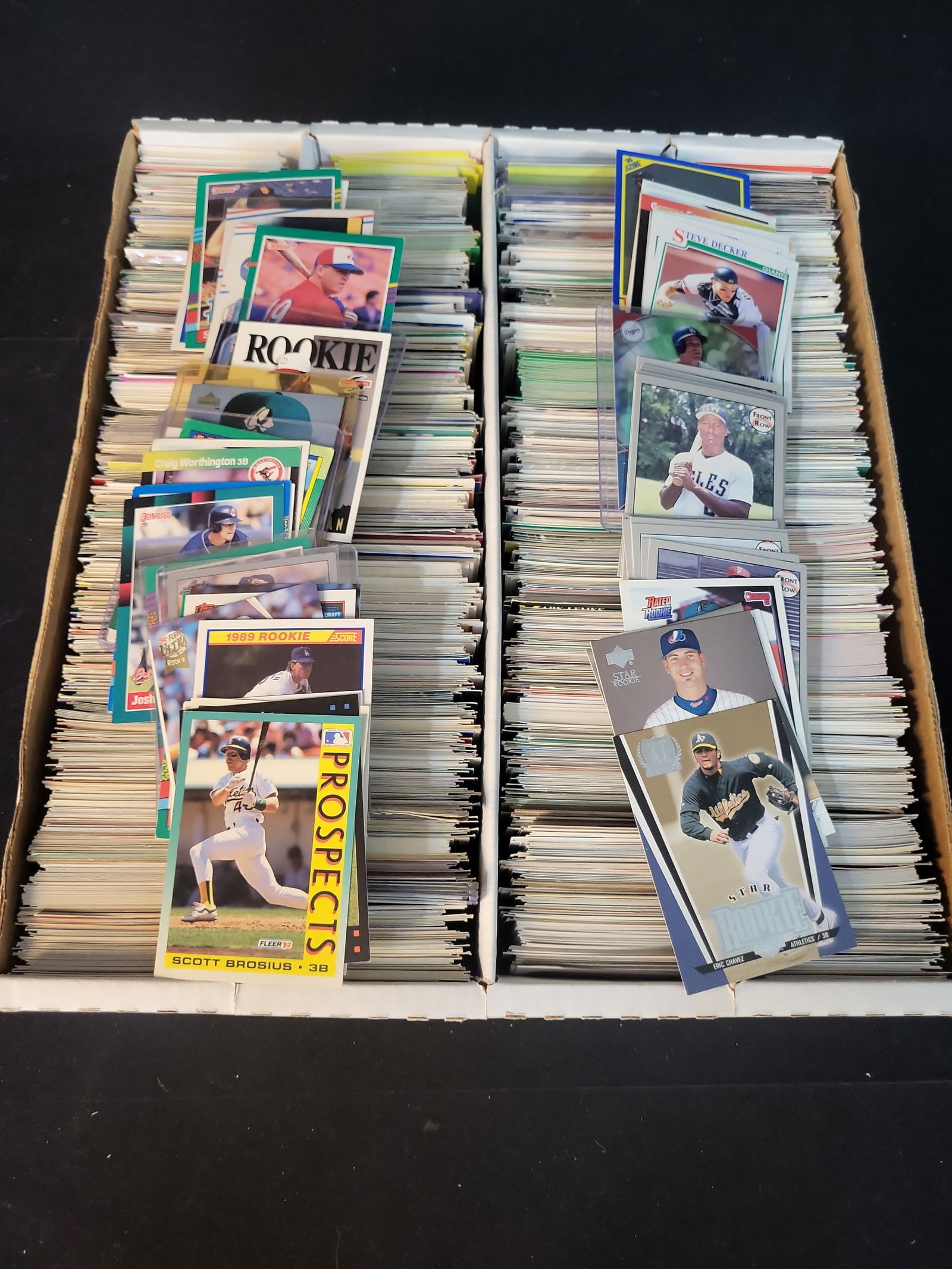 I01196 | 1980s-1990s Baseball Trading Card Bulk Lot featuring Topps, Fleer, Score, and Upper Deck (1 of 4)