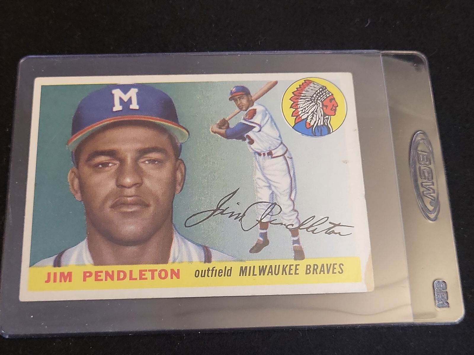 I00846 | Baseball 1954 Topps Jim Pendleton Milwaukee Braves #15 Ungraded: BID PER WHAT YOU SEE IN THE PHOTO, NOT THE AI GENERATED TITLES AND DESCRIPTIONS! Baseball 1954 Topps Jim Pendleton Milwaukee Braves #15 Ungraded This is an original 1954 Topps baseball card featuring