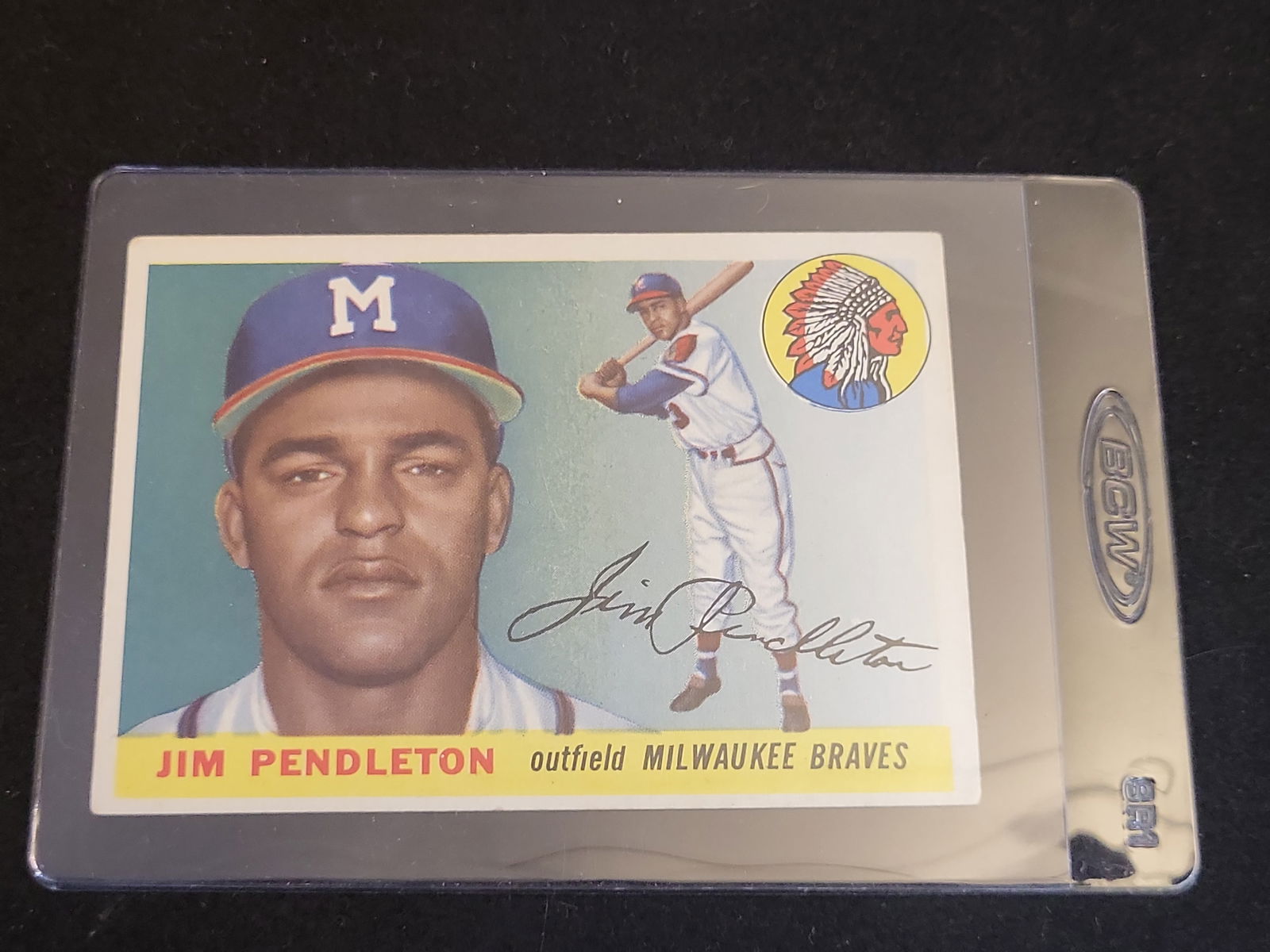 I00848 | Baseball Jim Pendleton 1954 Topps #15 Milwaukee Braves: BID PER WHAT YOU SEE IN THE PHOTO, NOT THE AI GENERATED TITLES AND DESCRIPTIONS! Baseball Jim Pendleton 1954 Topps #15 Milwaukee Braves This is an original 1954 Topps baseball card featuring Jim Pendl