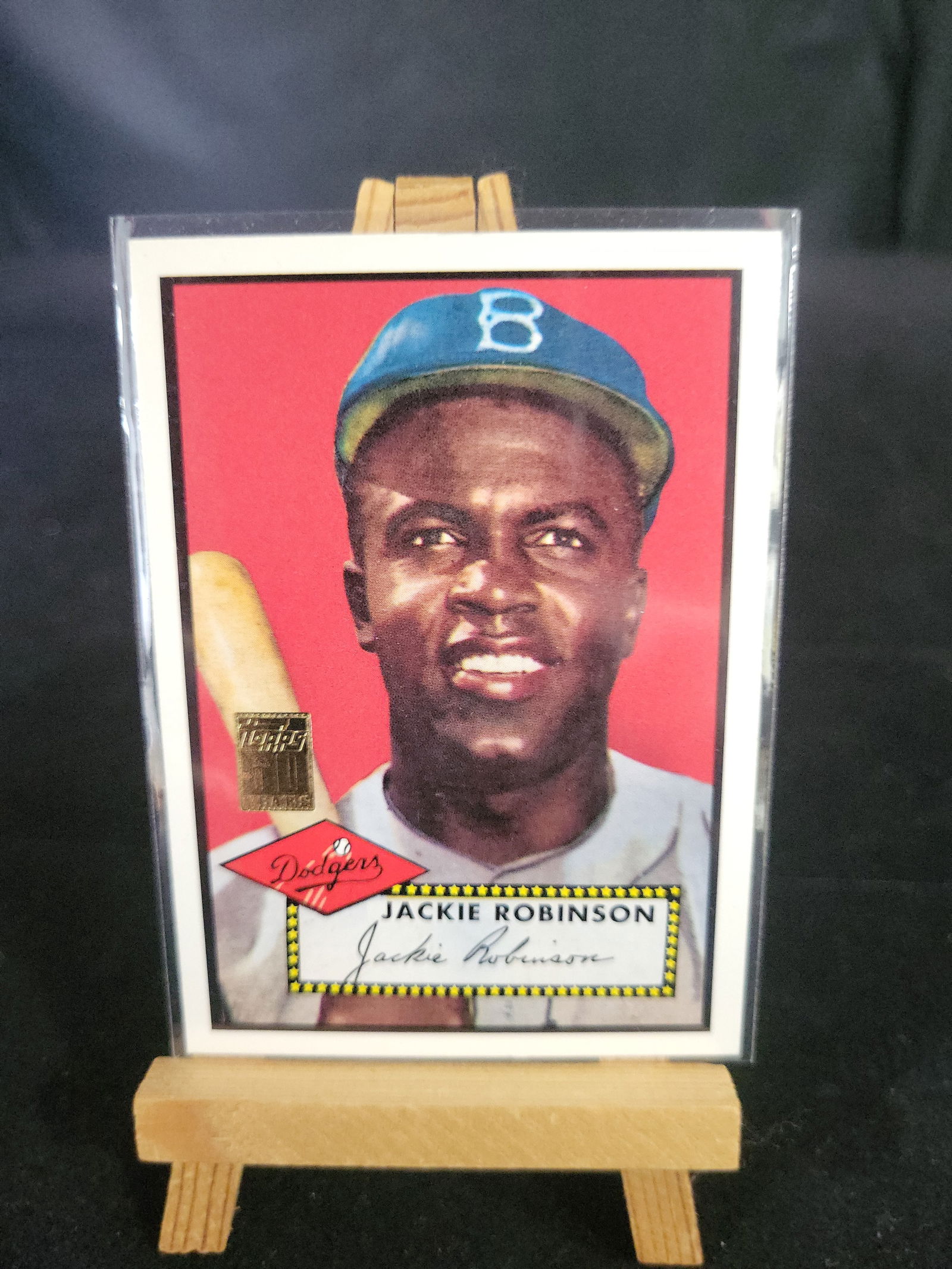 I01144 | MLB Jackie Robinson 2001 Topps 50th Anniversary 1952 Design Reprint Brooklyn Dodgers (1 of 2)