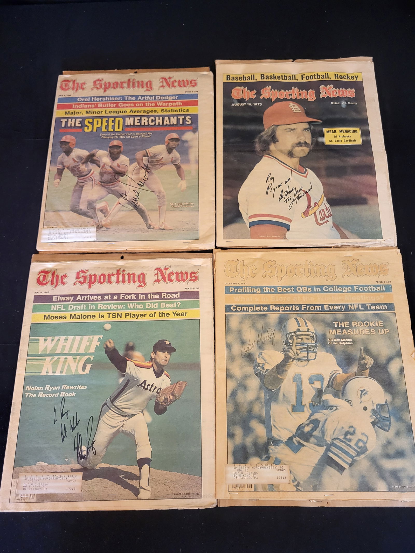 I00648 | A Group of Signed The Sporting News Magazine Covers (1 of 15)