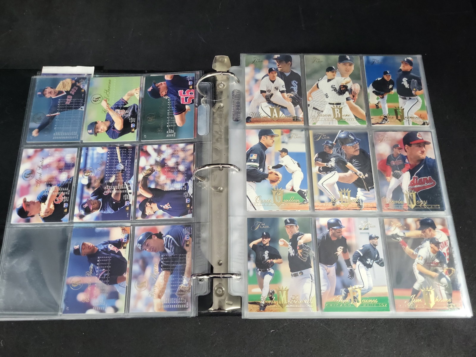 I01978 | Collection of 1994 Fleer Flair Baseball Cards in Binder: BID PER WHAT YOU SEE IN THE PHOTO, NOT THE AI GENERATED TITLES AND DESCRIPTIONS! Collection of 1994 Fleer Flair Baseball Cards in Binder This collection features a substantial group of 1994 Flair base