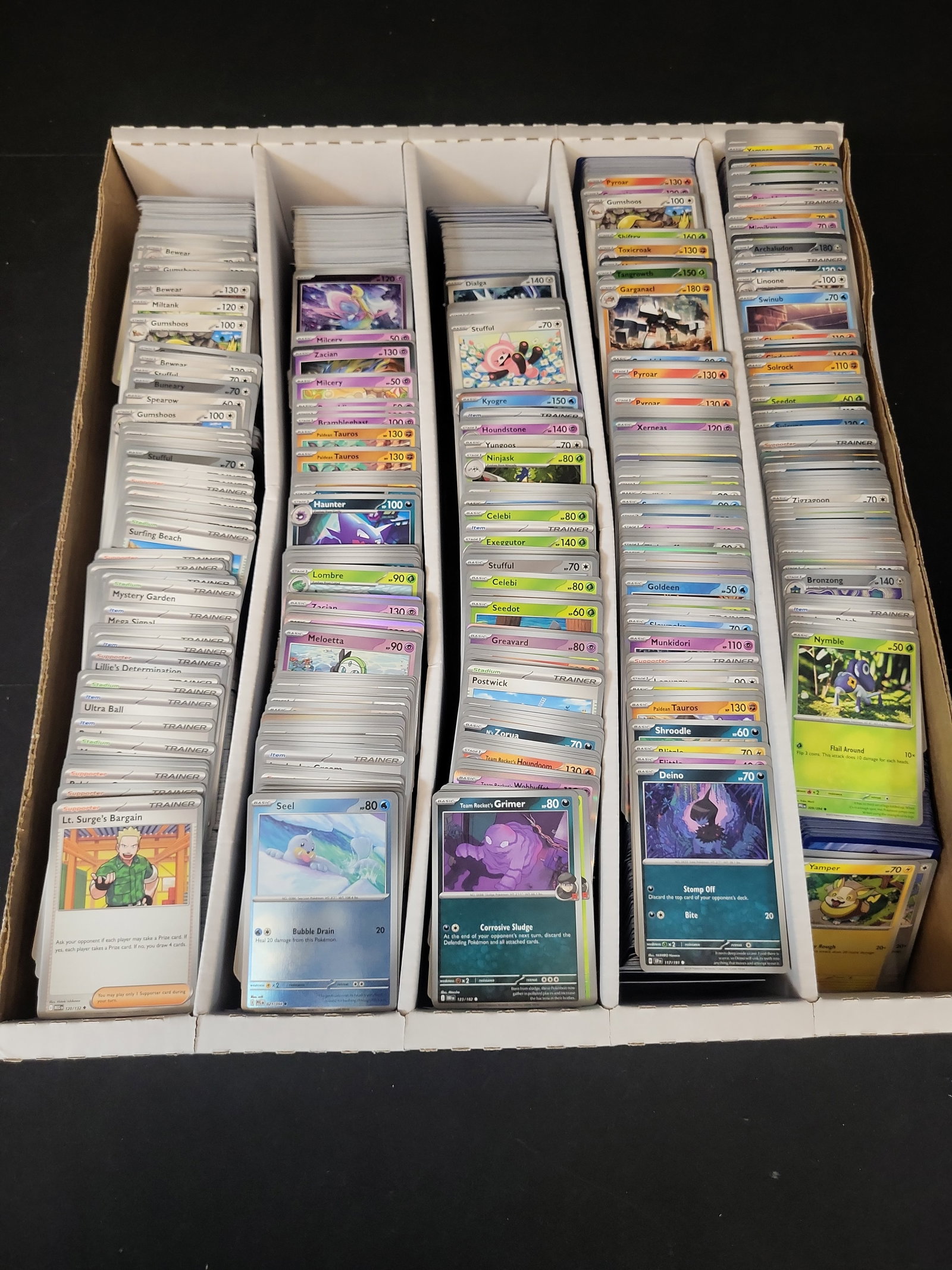 I01864 | A Collection of Pokémon TCG Cards from Scarlet & Violet Era Sets: BID PER WHAT YOU SEE IN THE PHOTO, NOT THE AI GENERATED TITLES AND DESCRIPTIONS! A Collection of PokÄ‚Â©mon TCG Cards from Scarlet & Violet Era Sets This is a large assortment of 