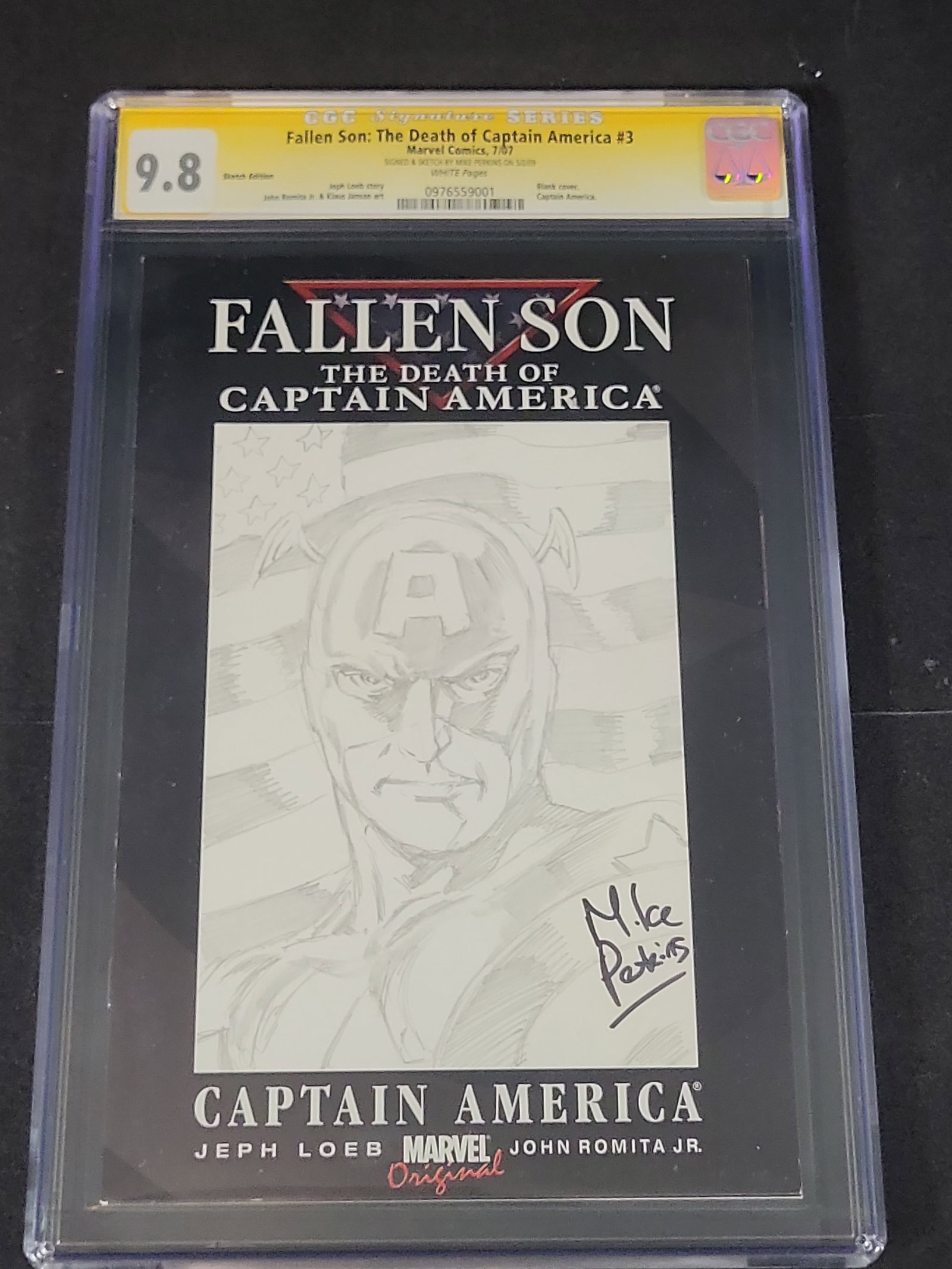 I02517 | Fallen Son: The Death of Captain America #3 Marvel Comics (2007) CGC Signature Series 9.8 (1 of 4)