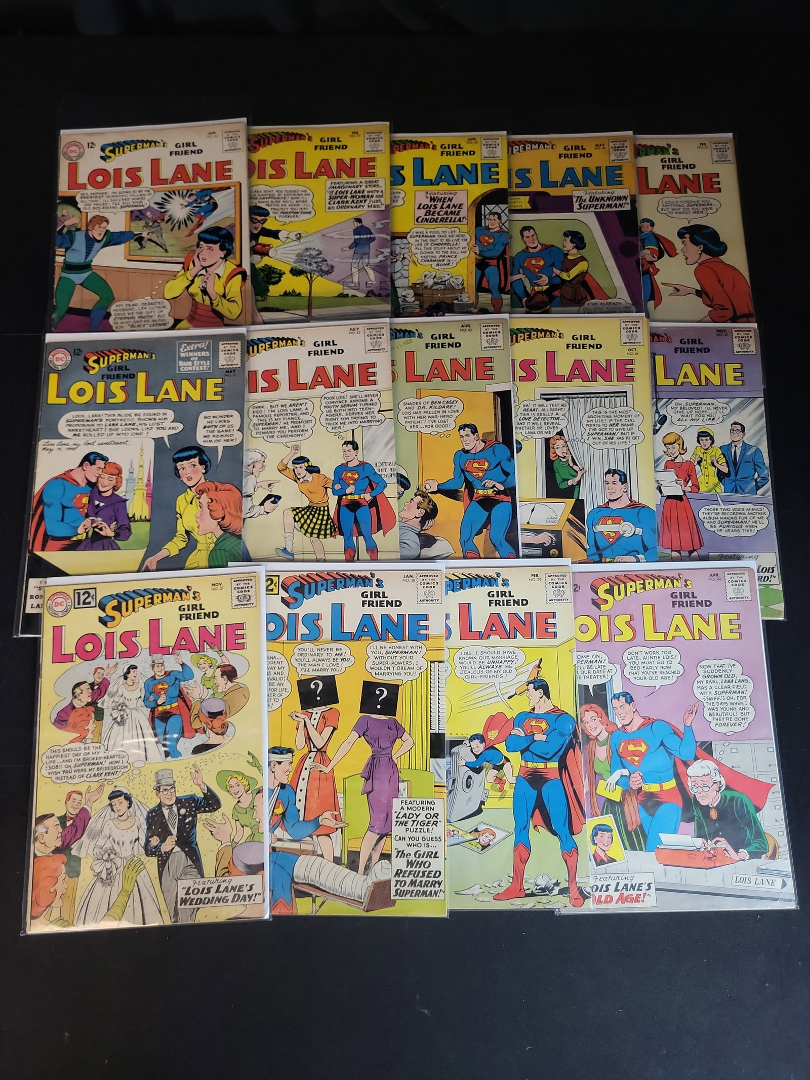 I02627 | A Collection of 14 Superman's Girl Friend Lois Lane Silver Age Comic Books, DC Comics, (1 of 7)