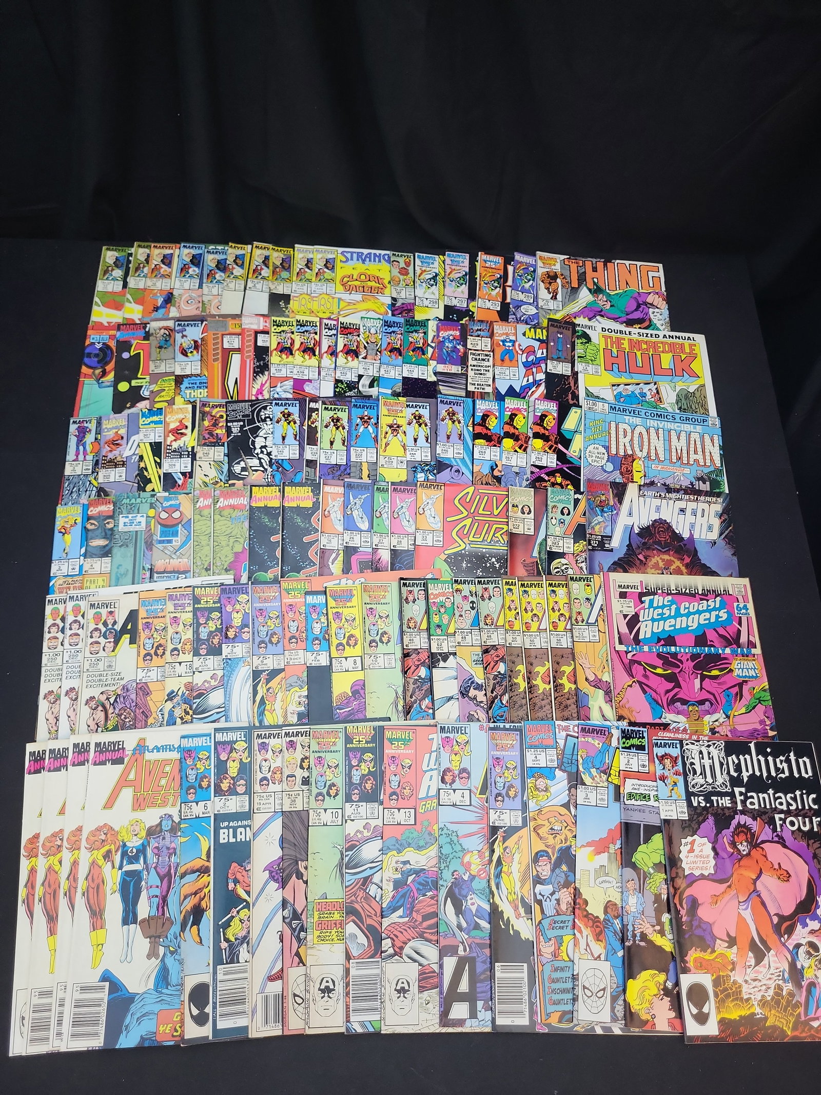 I02089 | A Collection of Vintage Marvel Comic Books, 1980s-1990s, Including Iron Man, Thor, and (1 of 9)