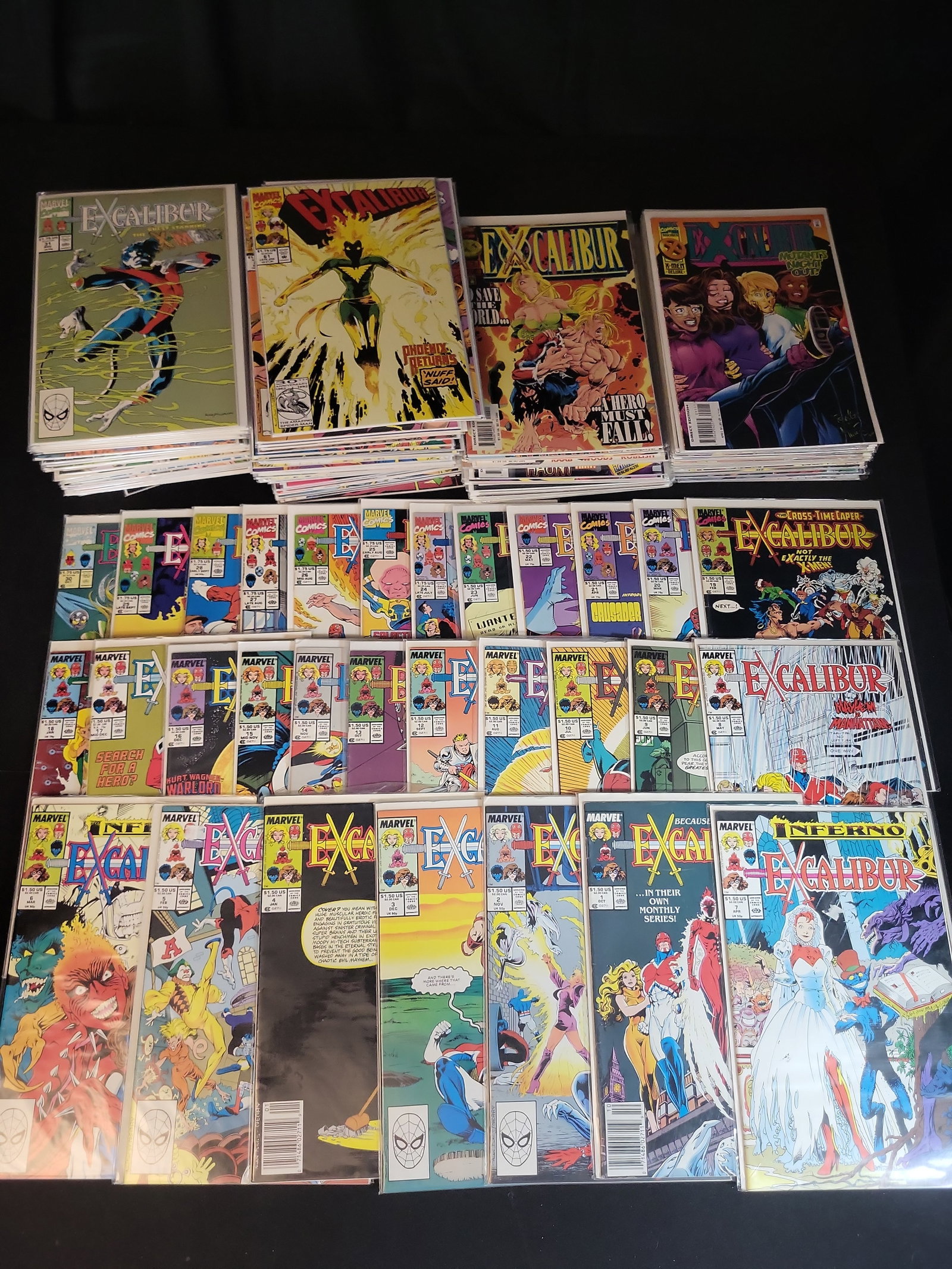 I02665 | A Large Collection of Marvel Comics Excalibur Series Vol 1 Issue Numbers Including 1 (1 of 12)