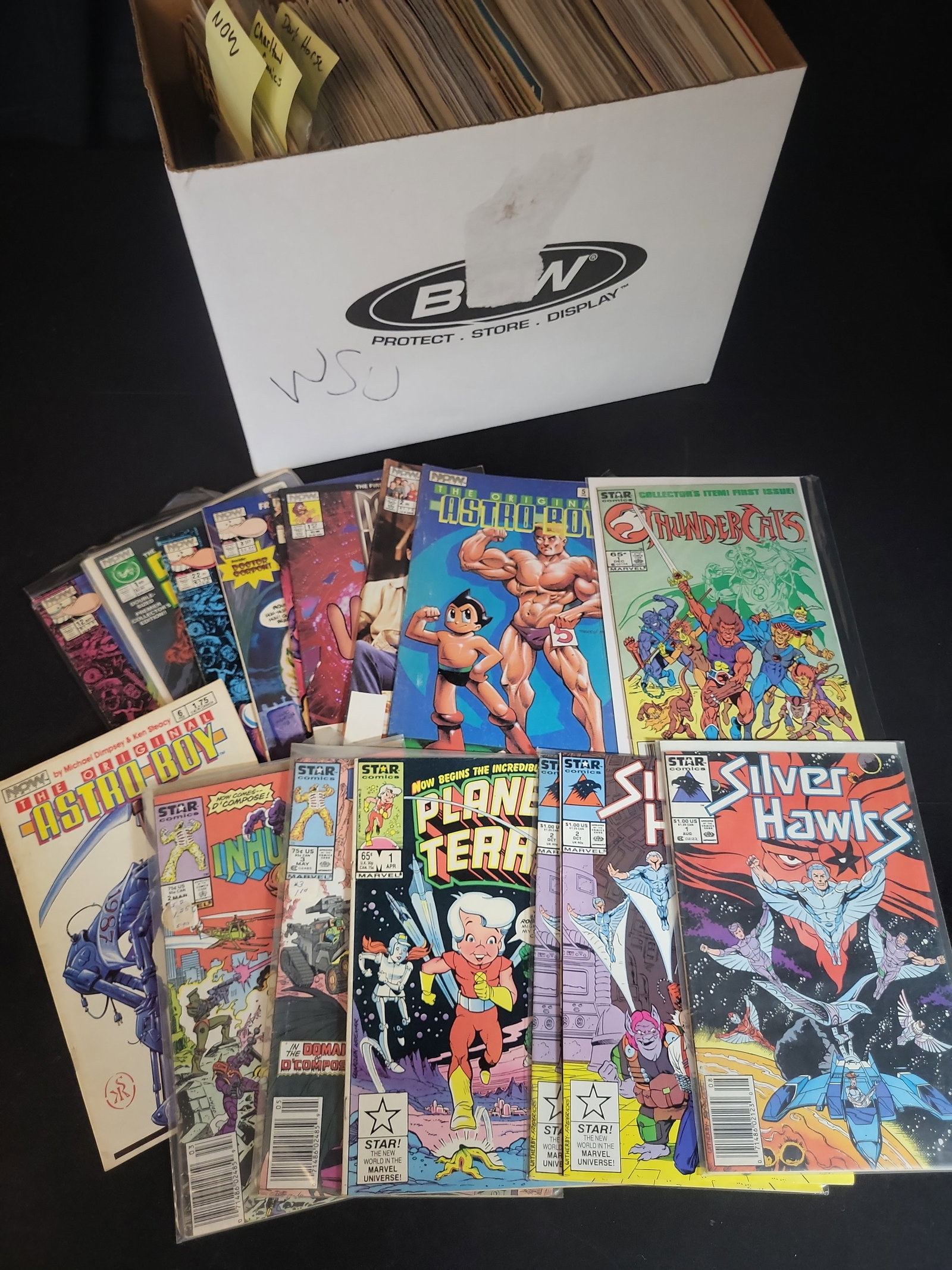 I02781 | A Collection of 1980s Comic Books Featuring Thundercats Number 1 SilverHawks Number 1 and (1 of 3)