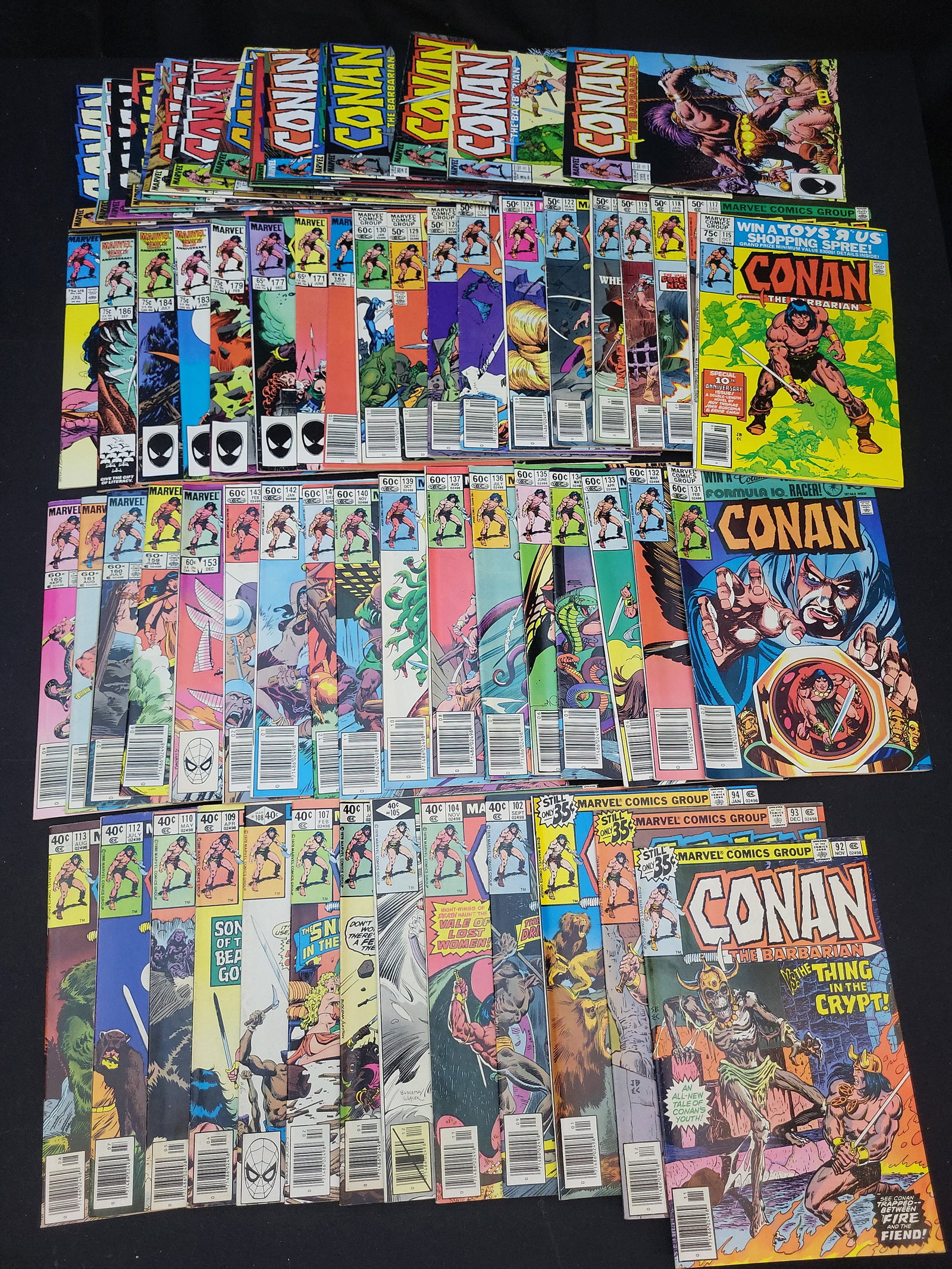 I02068 | A Collection of Approximately 50 Conan the Barbarian Comic Books Marvel Comics Group (1 of 5)