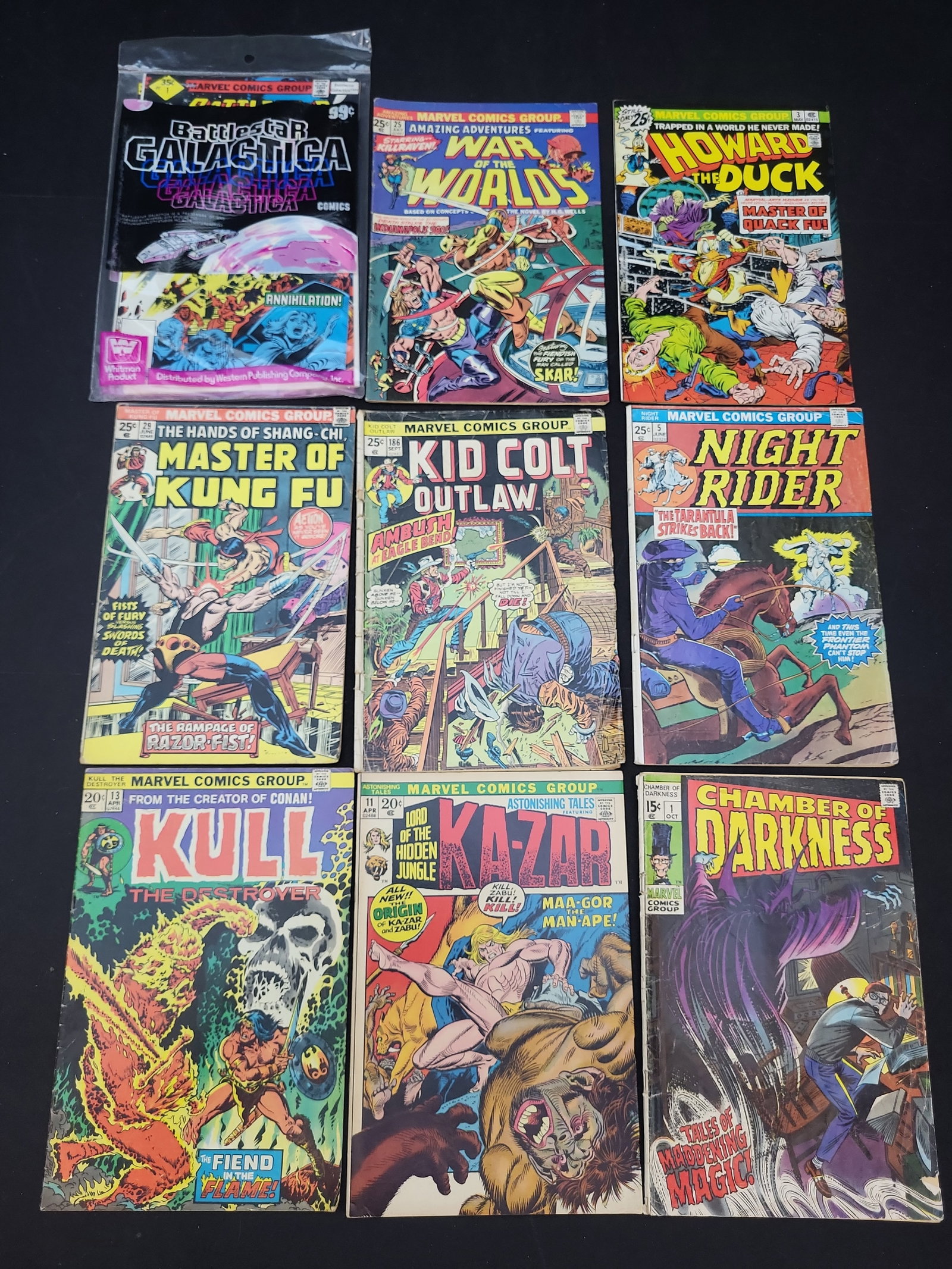 I02084 | Collection of Twelve Marvel Bronze Age Comic Books and Sealed Whitman Multi-Pack (1 of 10)