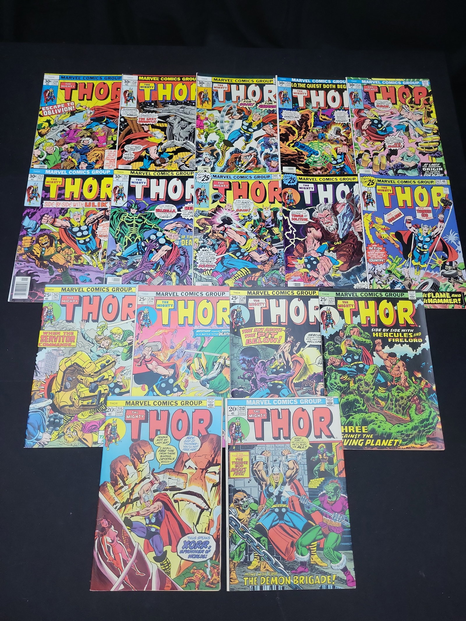 I02093 | A Collection of Marvel Comics The Mighty Thor Bronze Age Issues 1973 to 1977 (1 of 7)