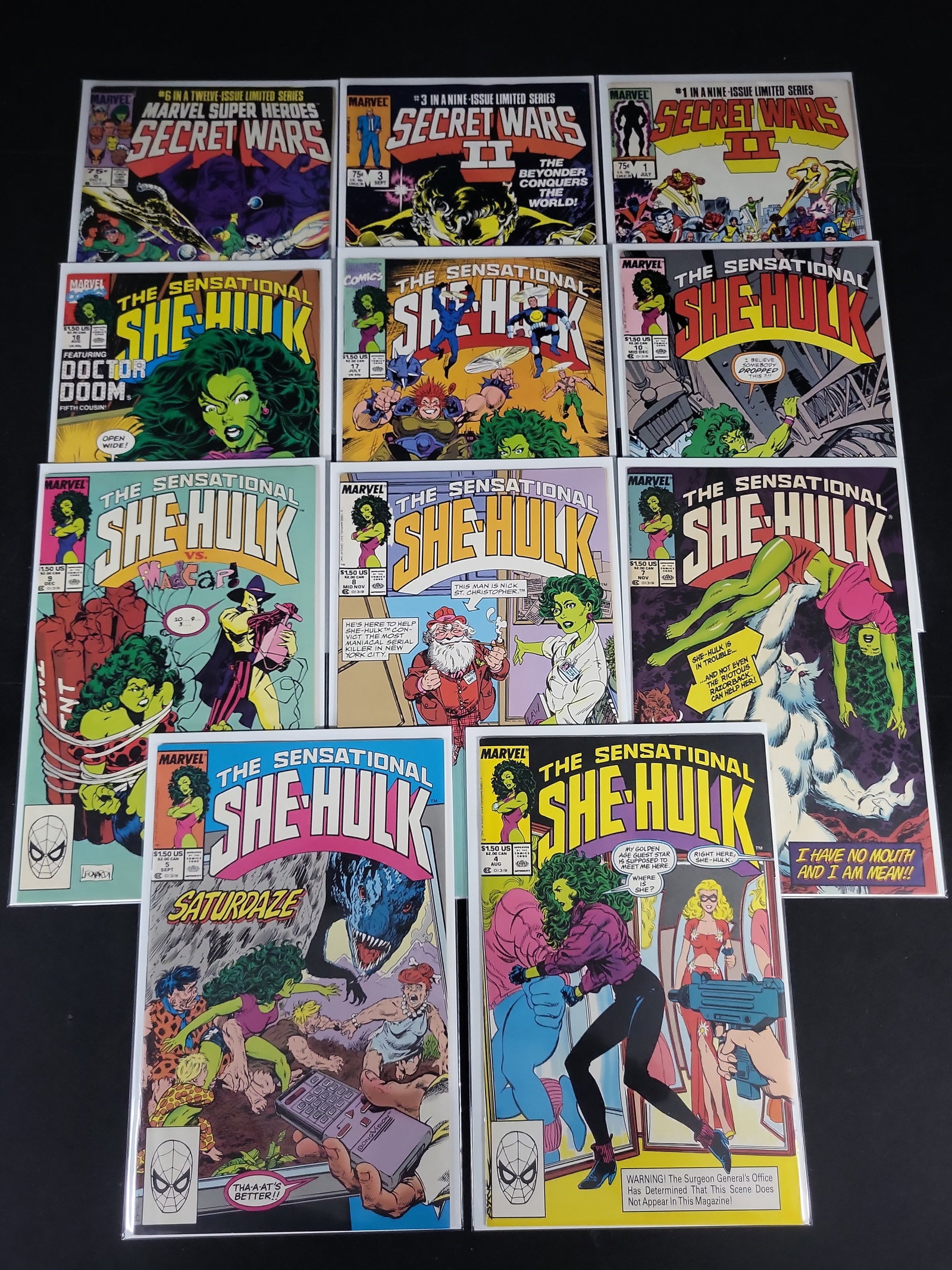 I02119 | A Collection of 11 Marvel Comic Books Featuring She-Hulk and Secret Wars (1 of 5)