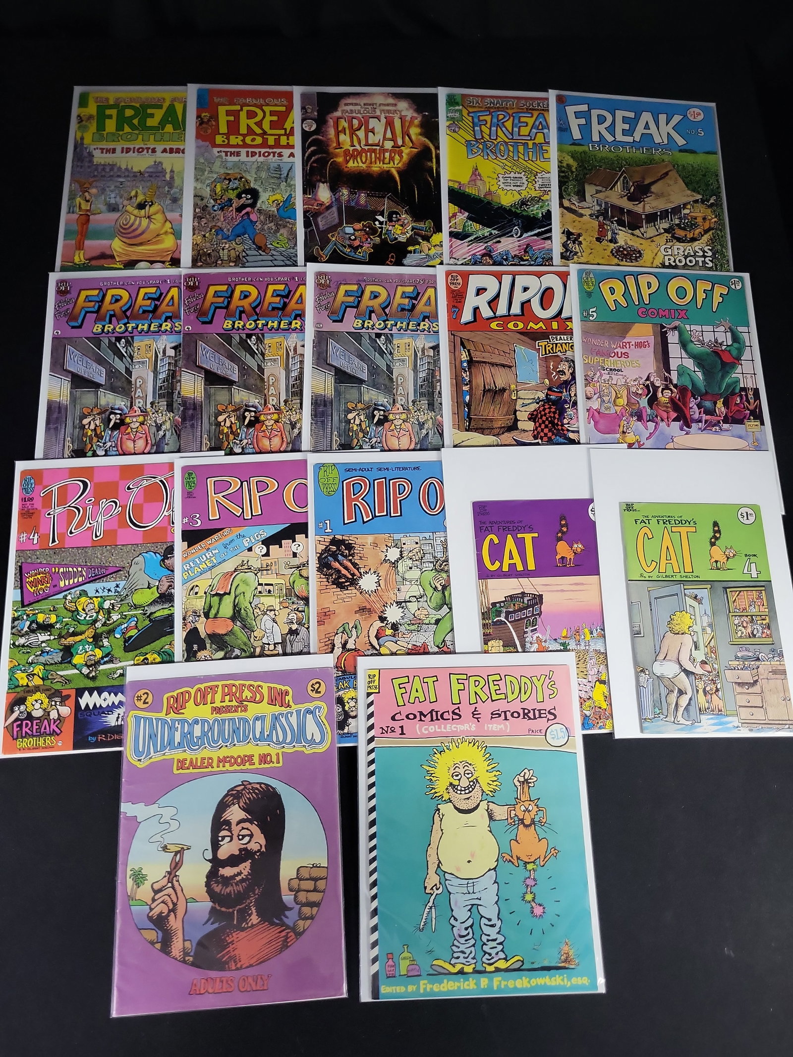 I02135 | A Collection of Approximately 19 Underground Comic Books Primarily by Rip Off Press (1 of 6)