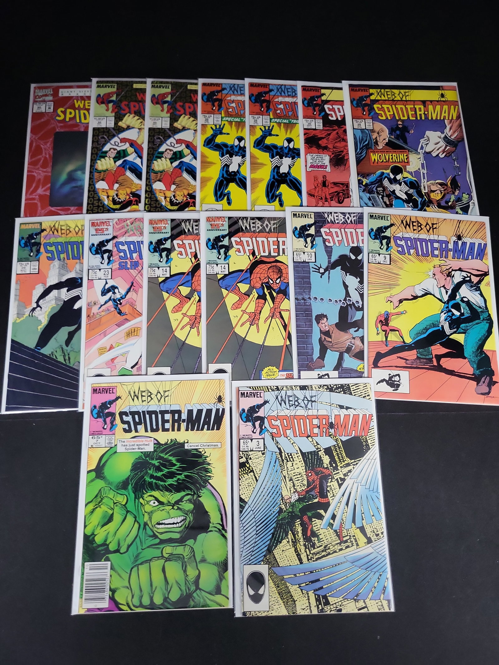 I02152 | A Collection of 15 Marvel Web of Spider-Man Comic Books Including Key Issues and (1 of 5)