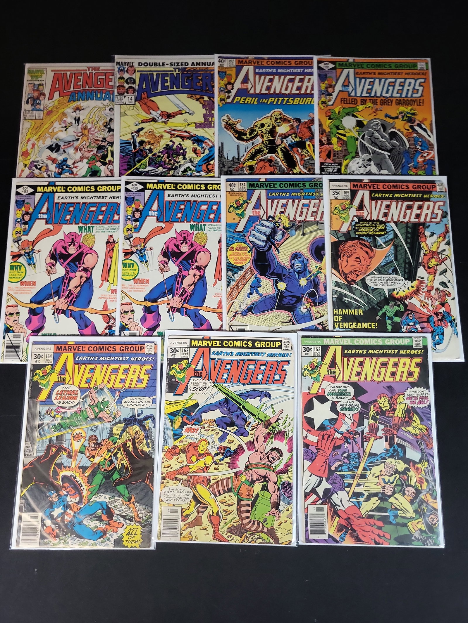 I02184 | A Collection of 11 The Avengers Vintage Comic Books by Marvel Comics Group (1 of 4)
