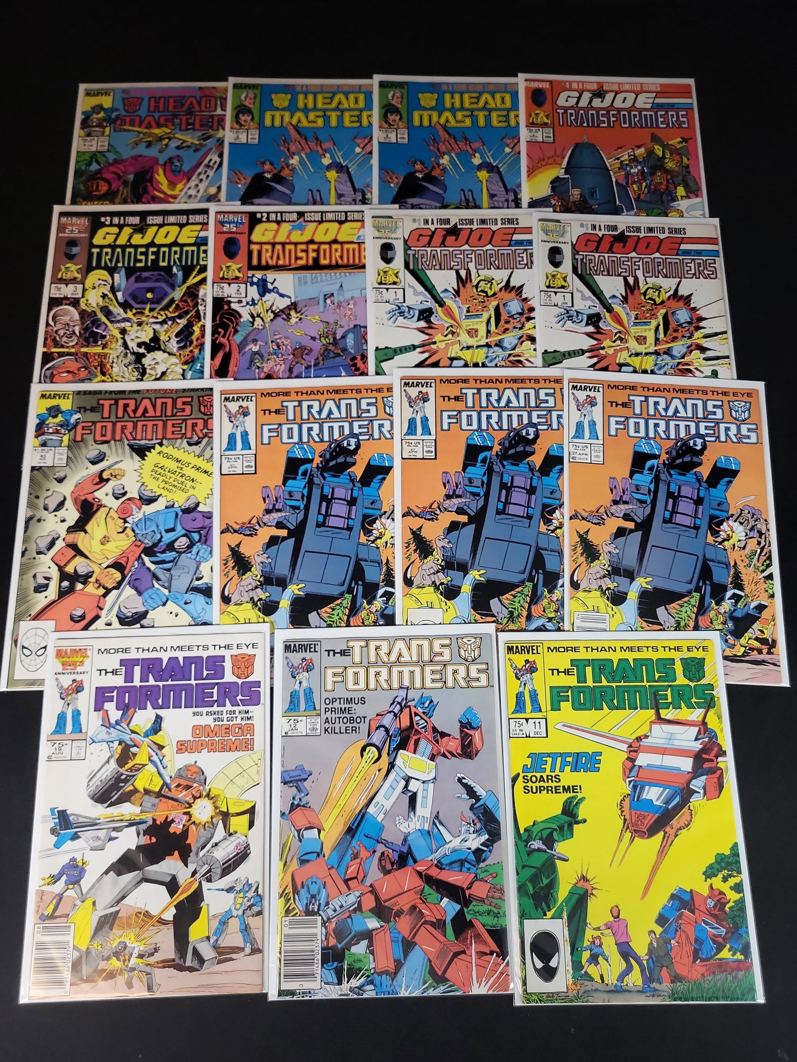 I02187 | Collection of 16 Marvel Comics Transformers Vintage Issues Including Key First Appearances (1 of 5)