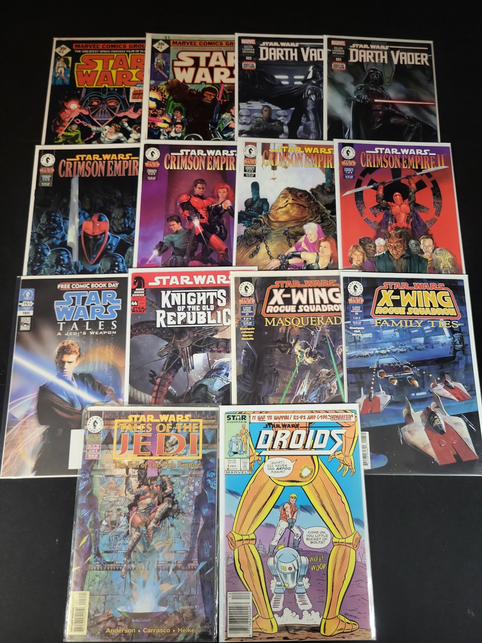 I02205 | A Collection of 15 Star Wars Comic Books from Marvel, Dark Horse, and Star Comics (1 of 5)