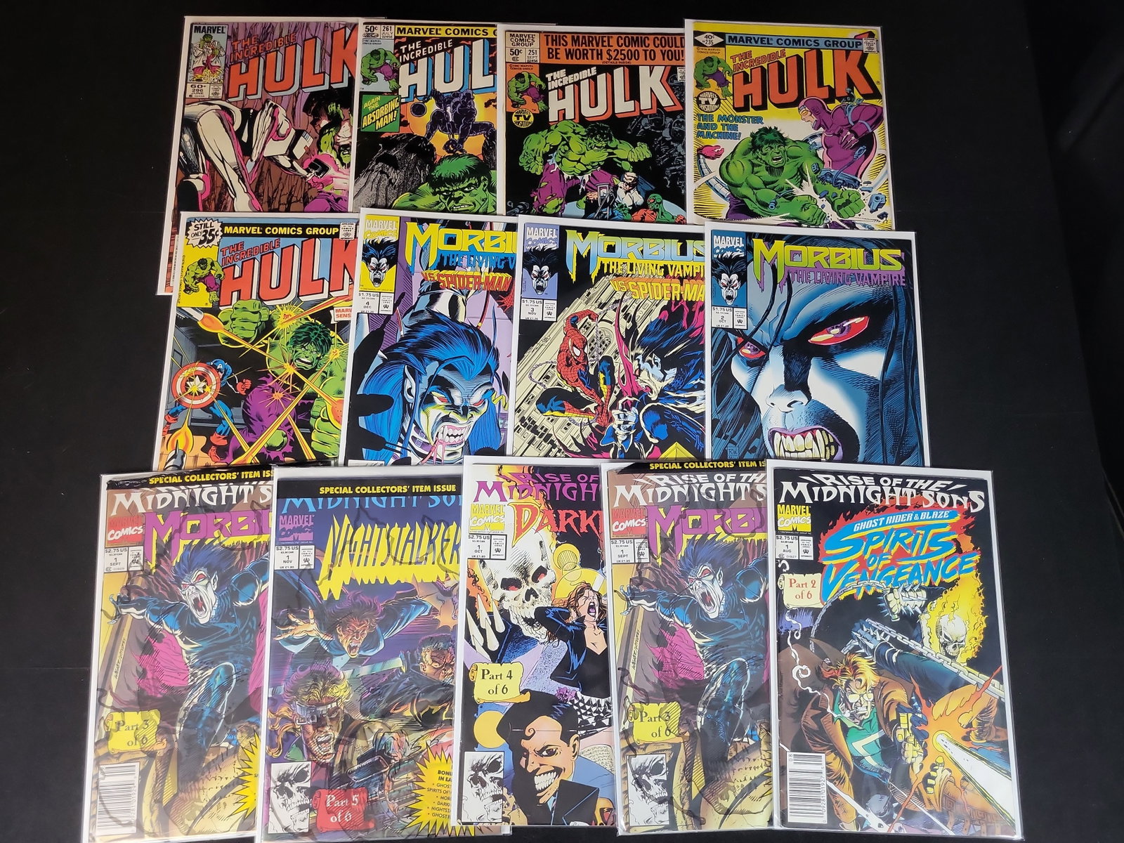 I02224 | A Collection of 13 Marvel Comic Books Including The Incredible Hulk and Midnight Sons (1 of 5)