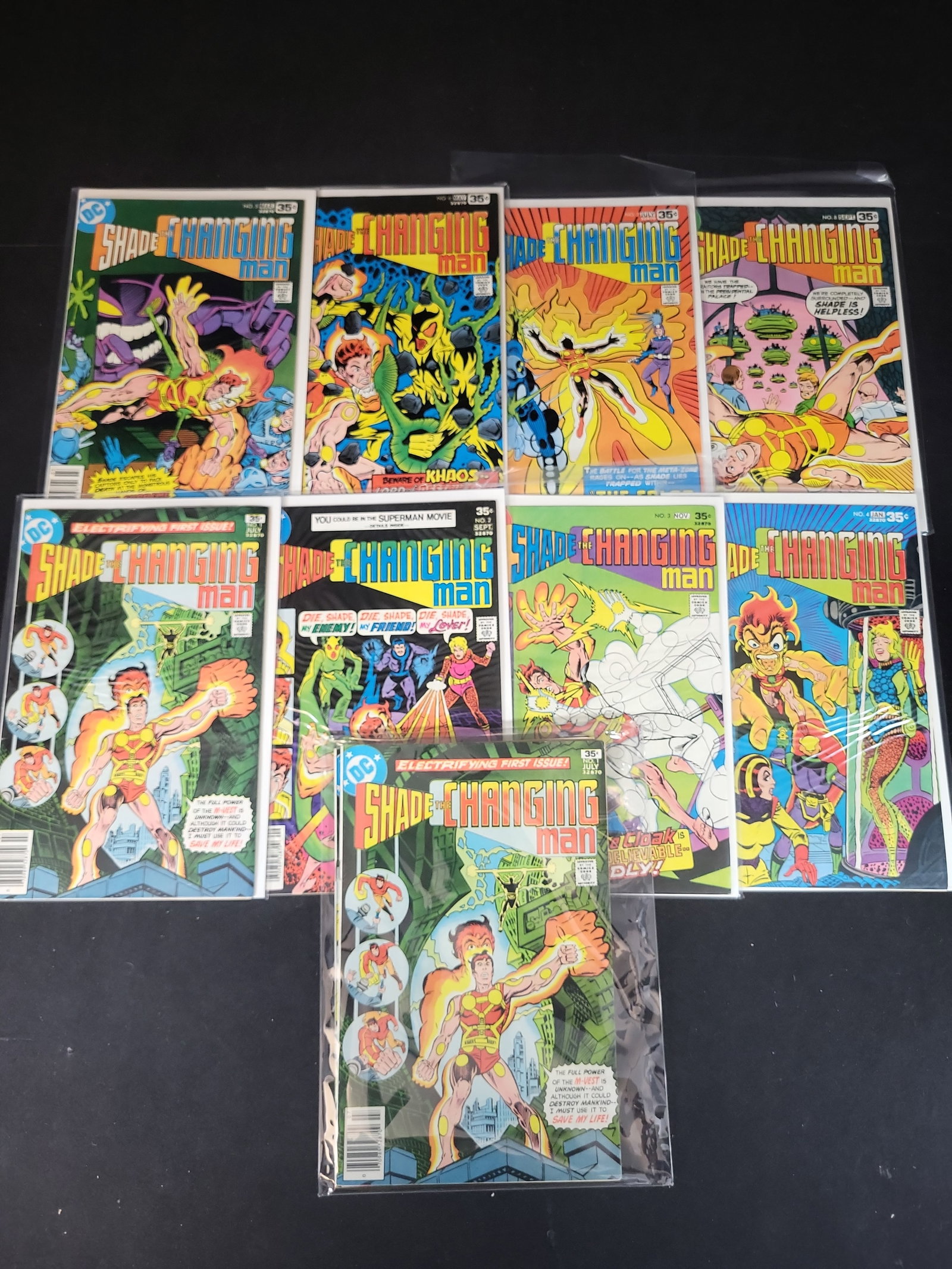 I02248 | A Collection of Nine DC Comics Shade the Changing Man Issues 1 through 8 Including Complete (1 of 4)