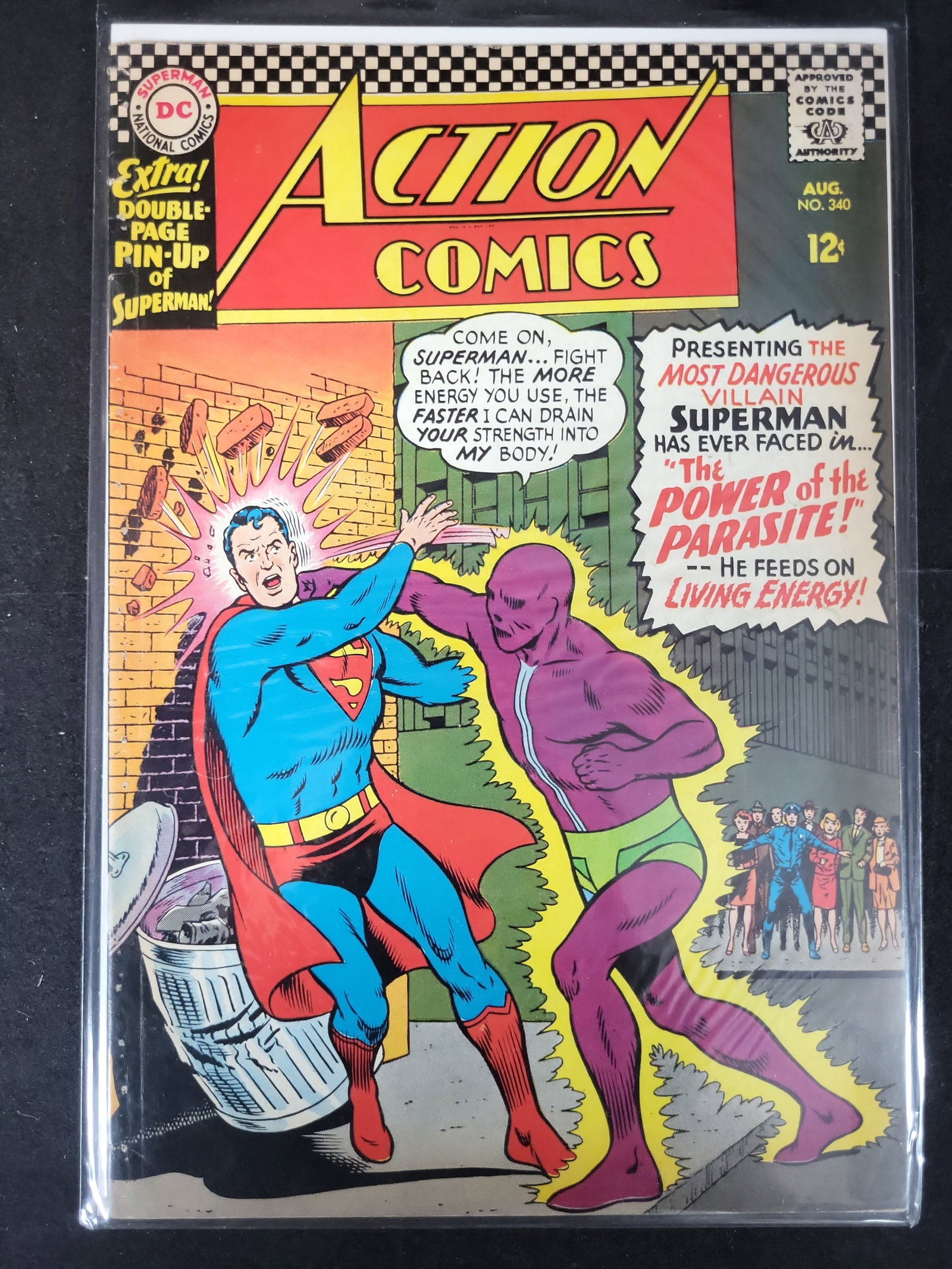 I02251 | Action Comics #340, DC Comics, August 1966, First Appearance of the Parasite (1 of 2)