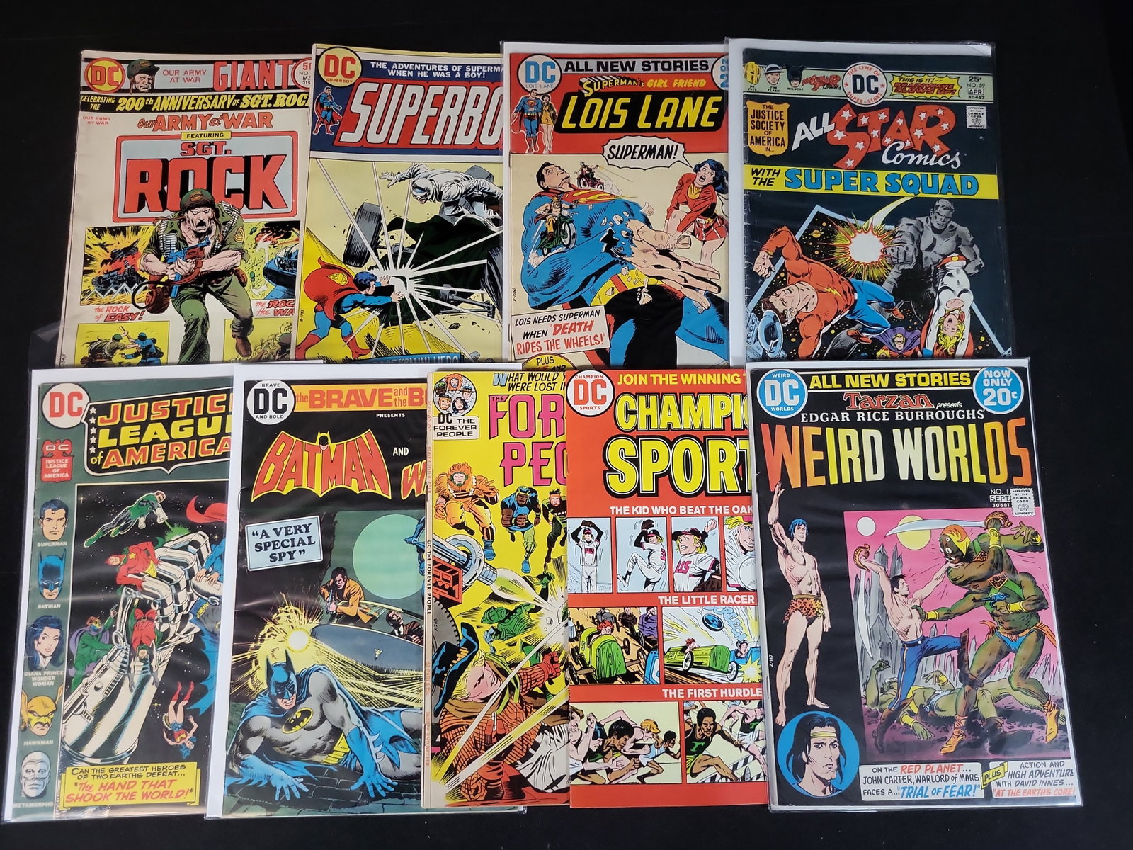 I02273 | A Collection of Nine DC Comics Silver and Bronze Age Issues Including All-Star Comics #59 (1 of 7)