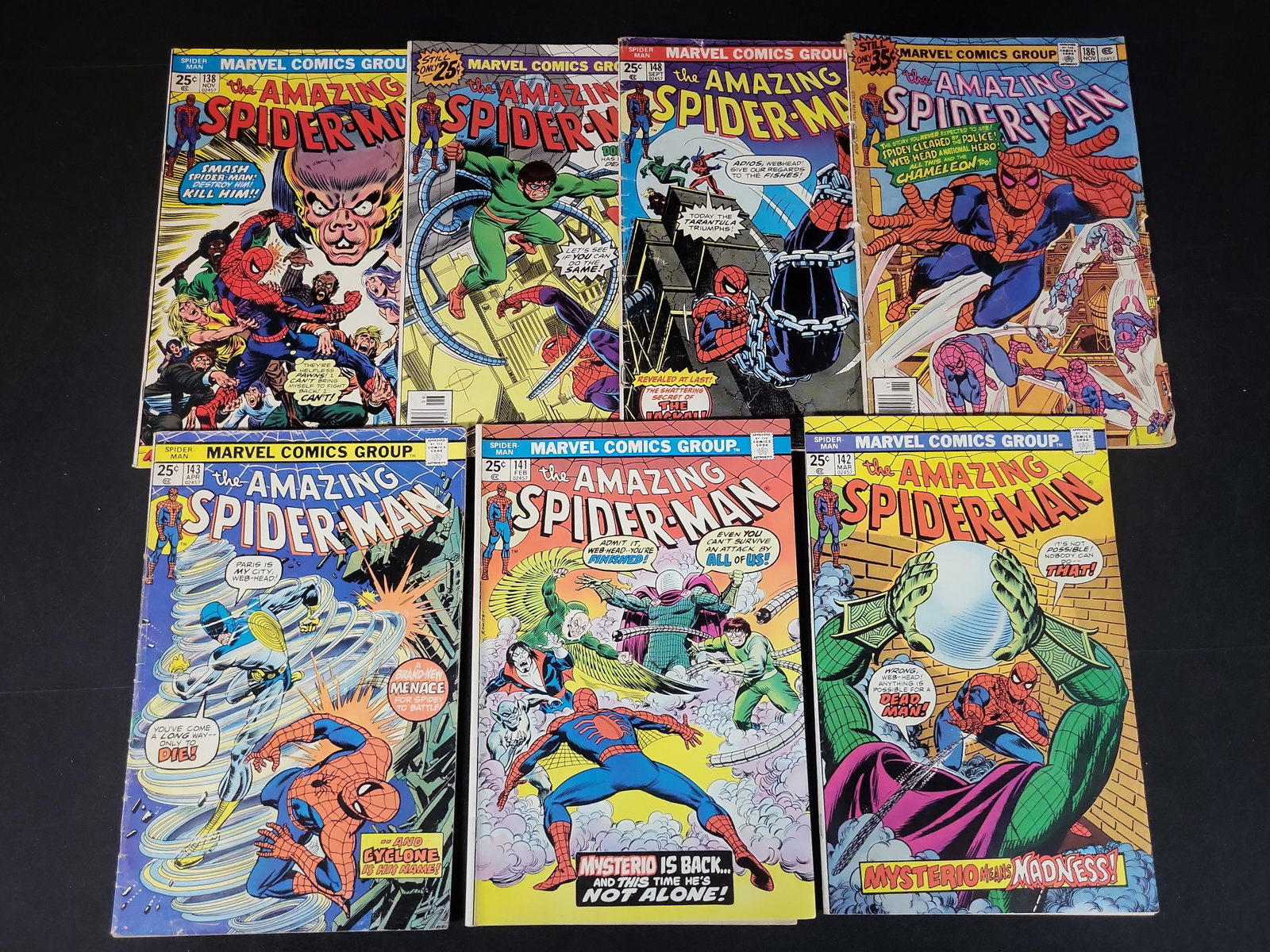 I02482 | A Collection of Seven The Amazing Spider-Man Comic Books, Marvel Comics Group, Bronze Age (1 of 4)