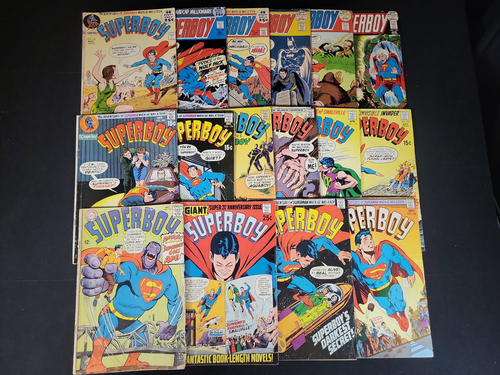 I02617 | A Collection of 16 Superboy Silver and Bronze Age Comic Books, DC Comics, 1967-1972 (1 of 5)