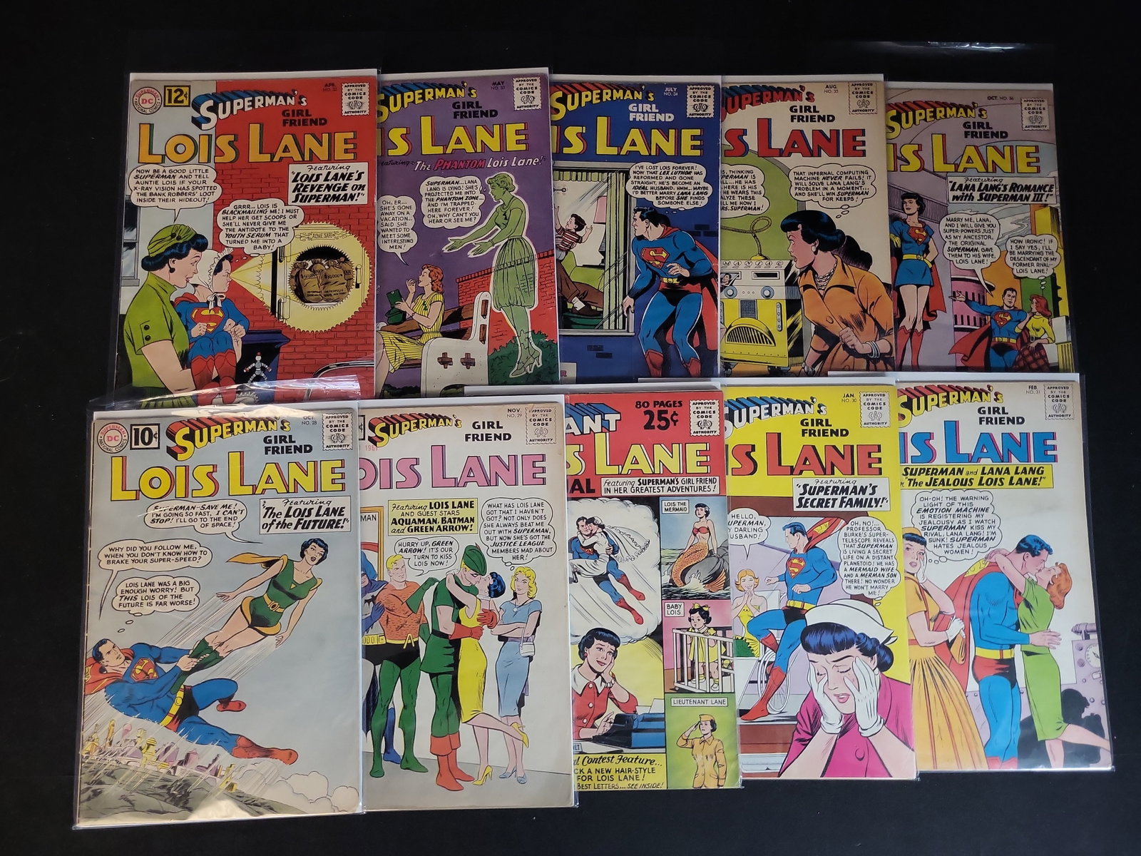 I02628 | A Collection of 10 Silver Age Superman's Girl Friend Lois Lane DC Comic Books (1 of 3)
