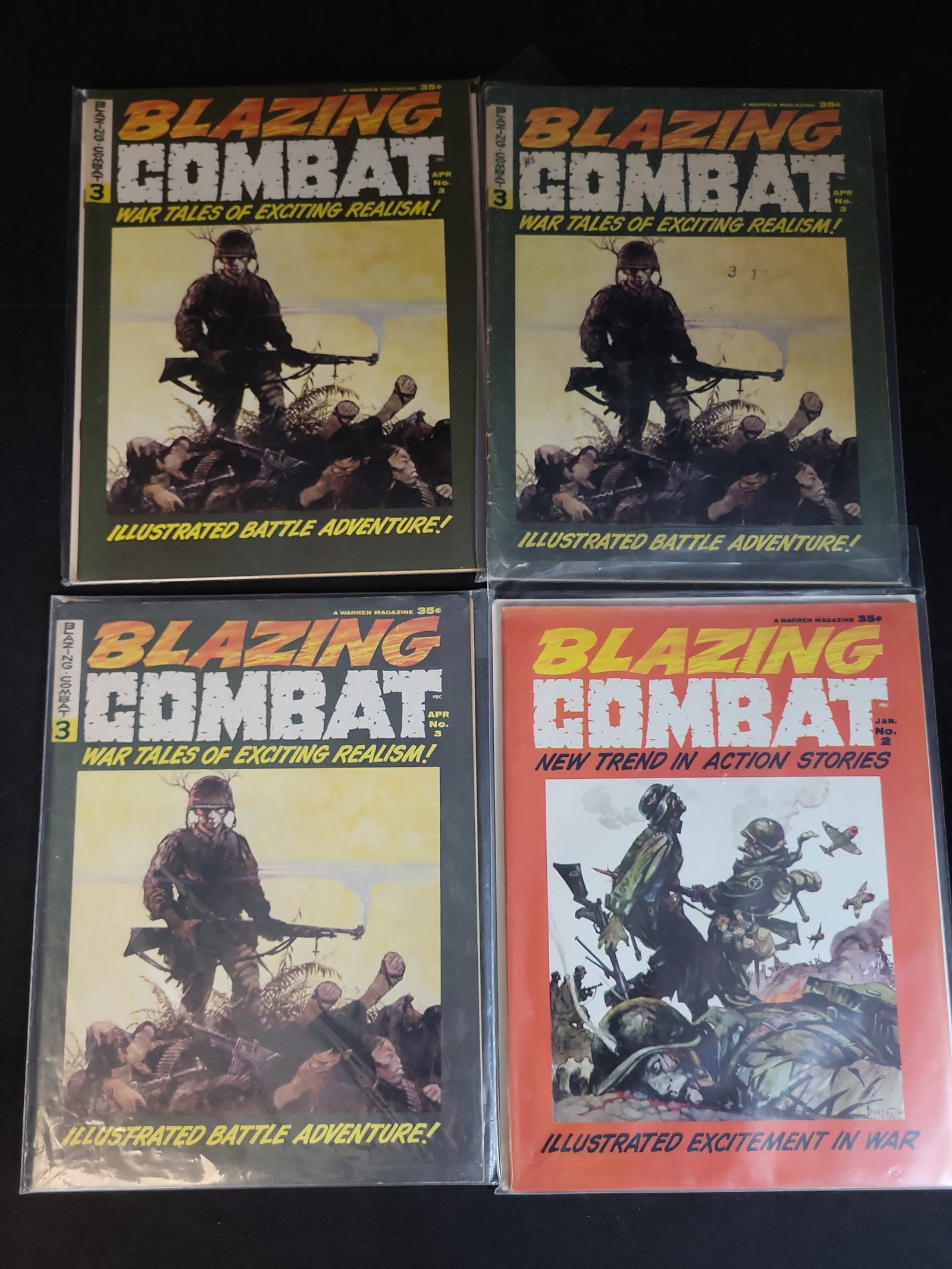 I02663 | A Collection of Warren Publishing Blazing Combat War Comics Magazines (1 of 3)