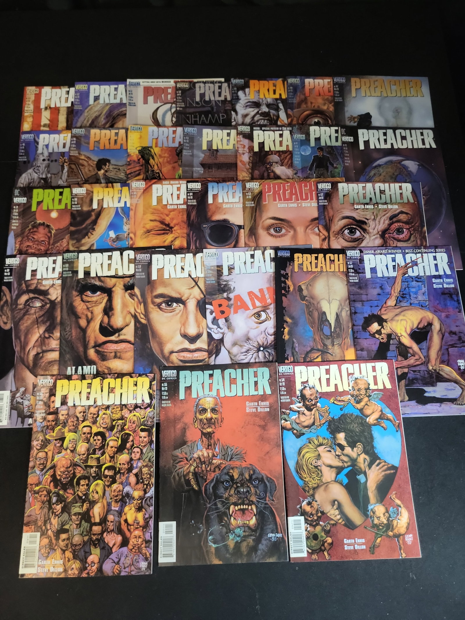 I02687 | A Collection of 28 Issues of Preacher Comic Books, Numbers 39 through 66, Vertigo (1 of 6)
