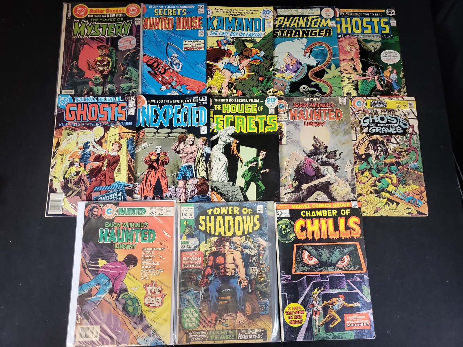 I02813 | Collection of 13 Bronze Age Horror and Mystery Comic Books Including DC Marvel and Charlton (1 of 8)