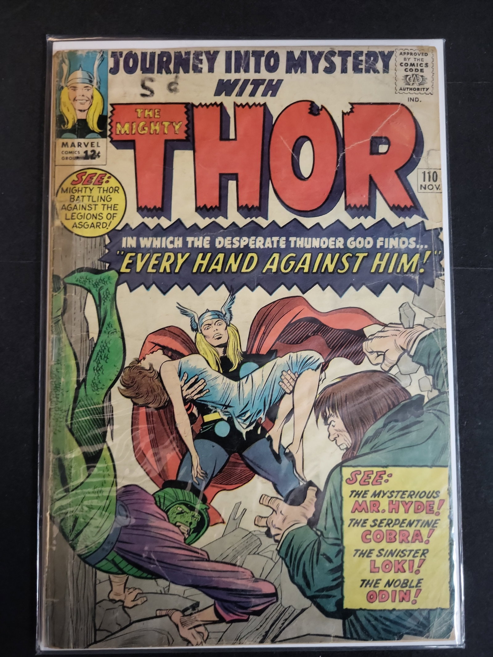 I02705 | Marvel Comics Journey Into Mystery with The Mighty Thor No. 110 November 1964 (1 of 3)