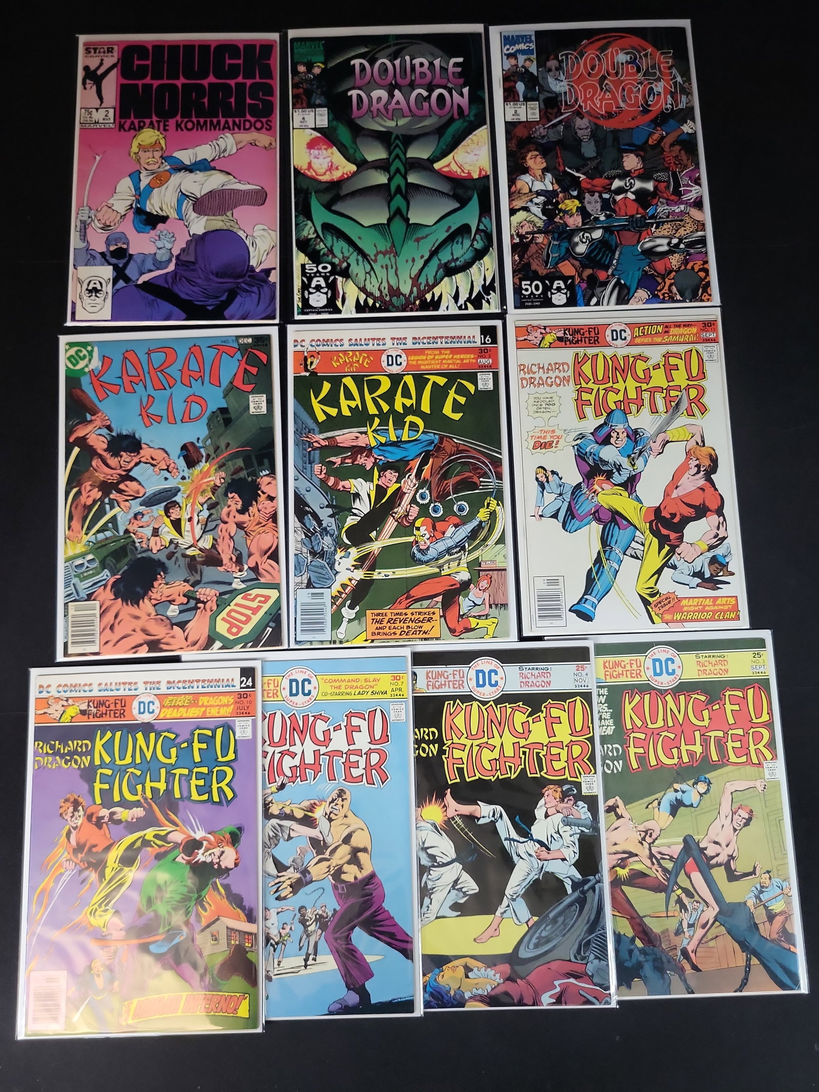 I02168 | Ten Martial Arts Comic Books Including DC, Marvel, and Star Comics Titles, 1975-1991 (1 of 4)