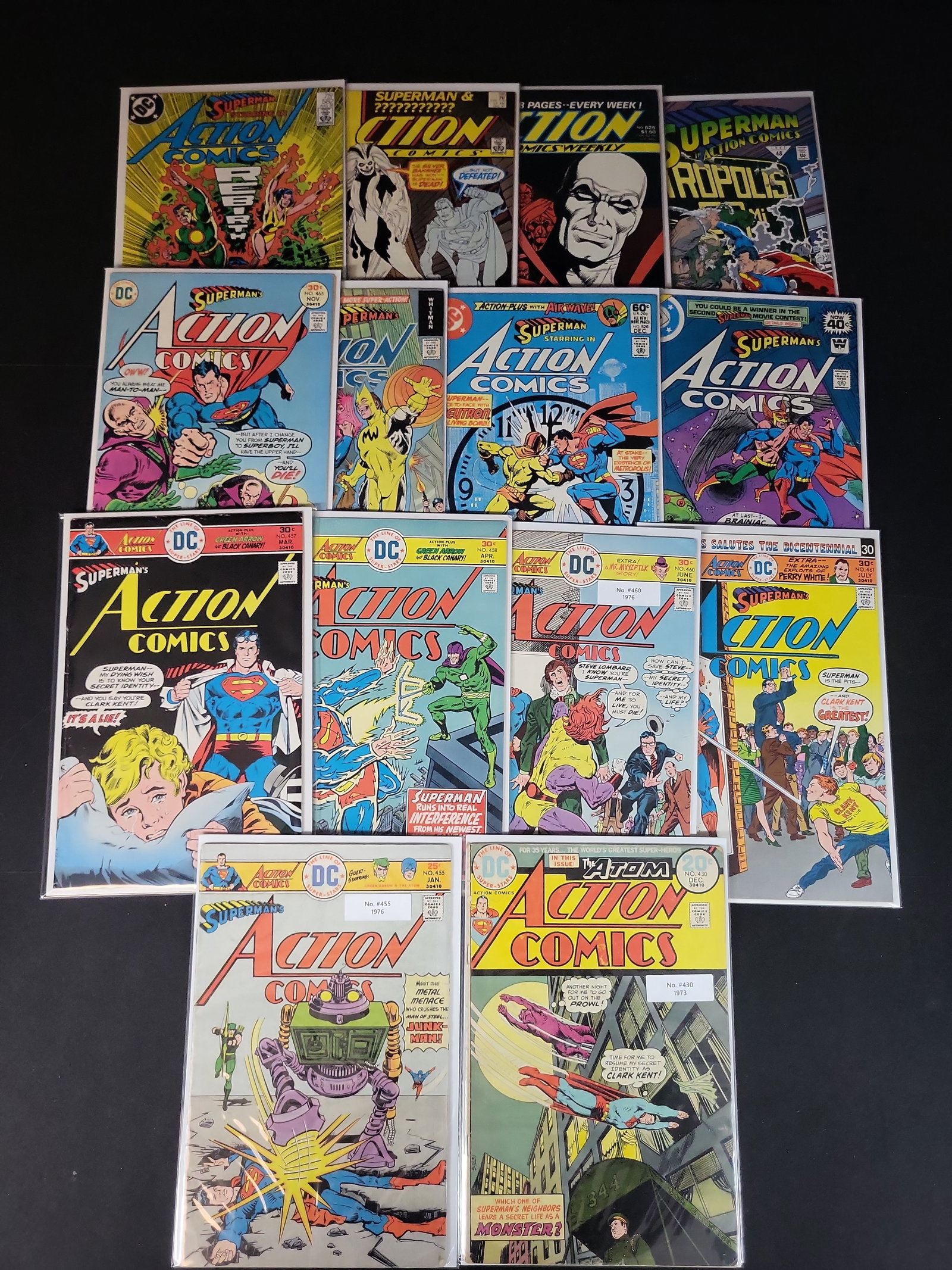 I02182 | A Collection of 14 DC Action Comics Featuring Superman and Others 1973-1992 (1 of 6)