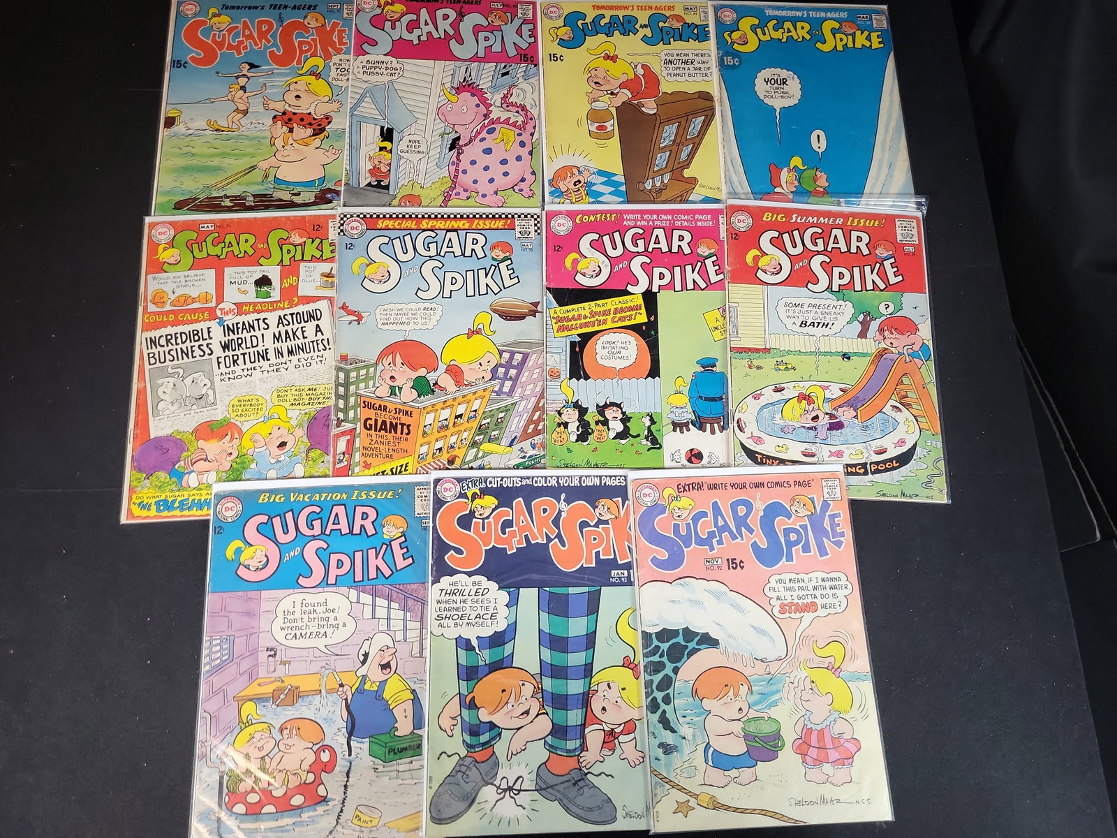 I02316 | A Collection of Eleven DC Comics Sugar and Spike Vintage Comic Books (1 of 5)