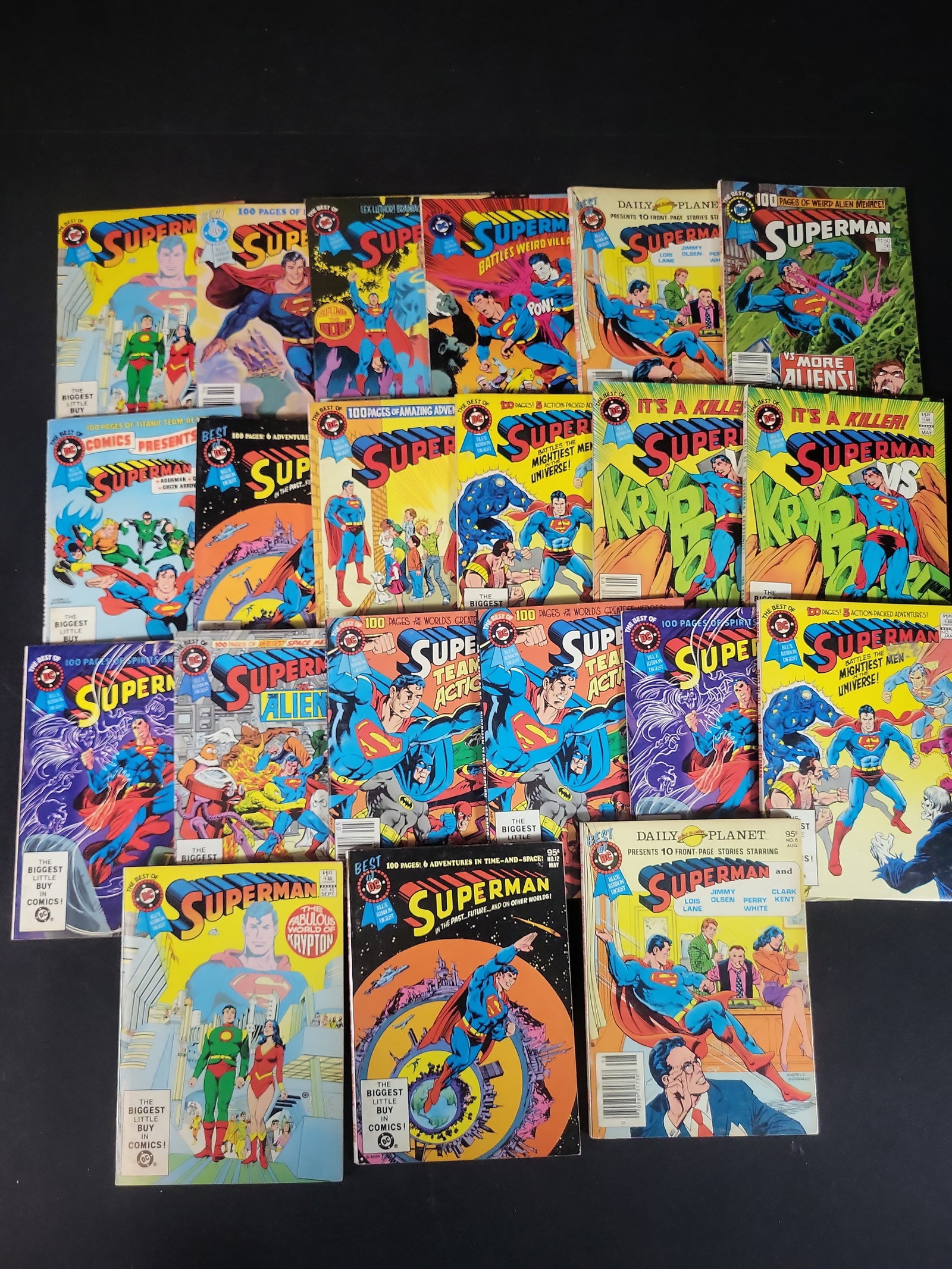 I02607 | A Collection of 21 DC Comics Best of DC Blue Ribbon Superman Digests 1980-1985 (1 of 6)