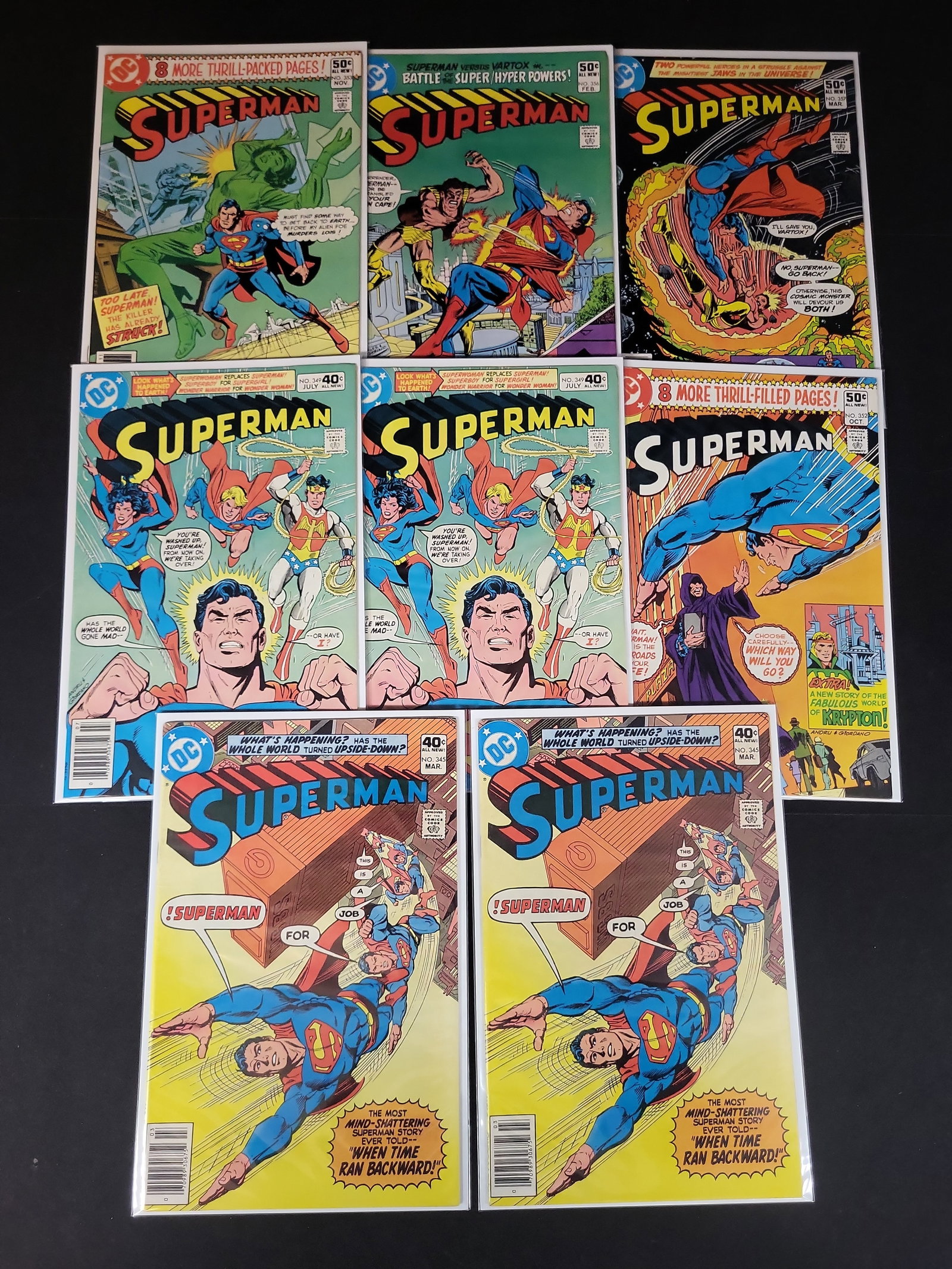 I02174 | A Collection of Nine Superman Comic Books Published by DC Comics (1 of 5)